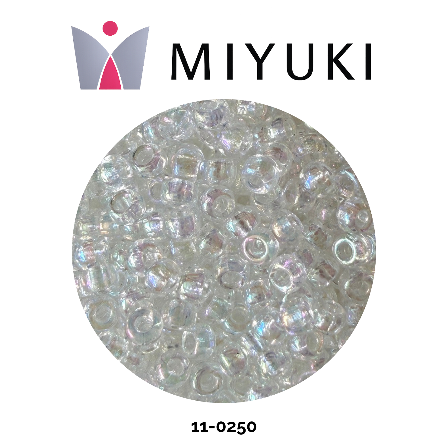Miyuki Rocalla 11/0 11-0250 Transparent AB Crystal 10g