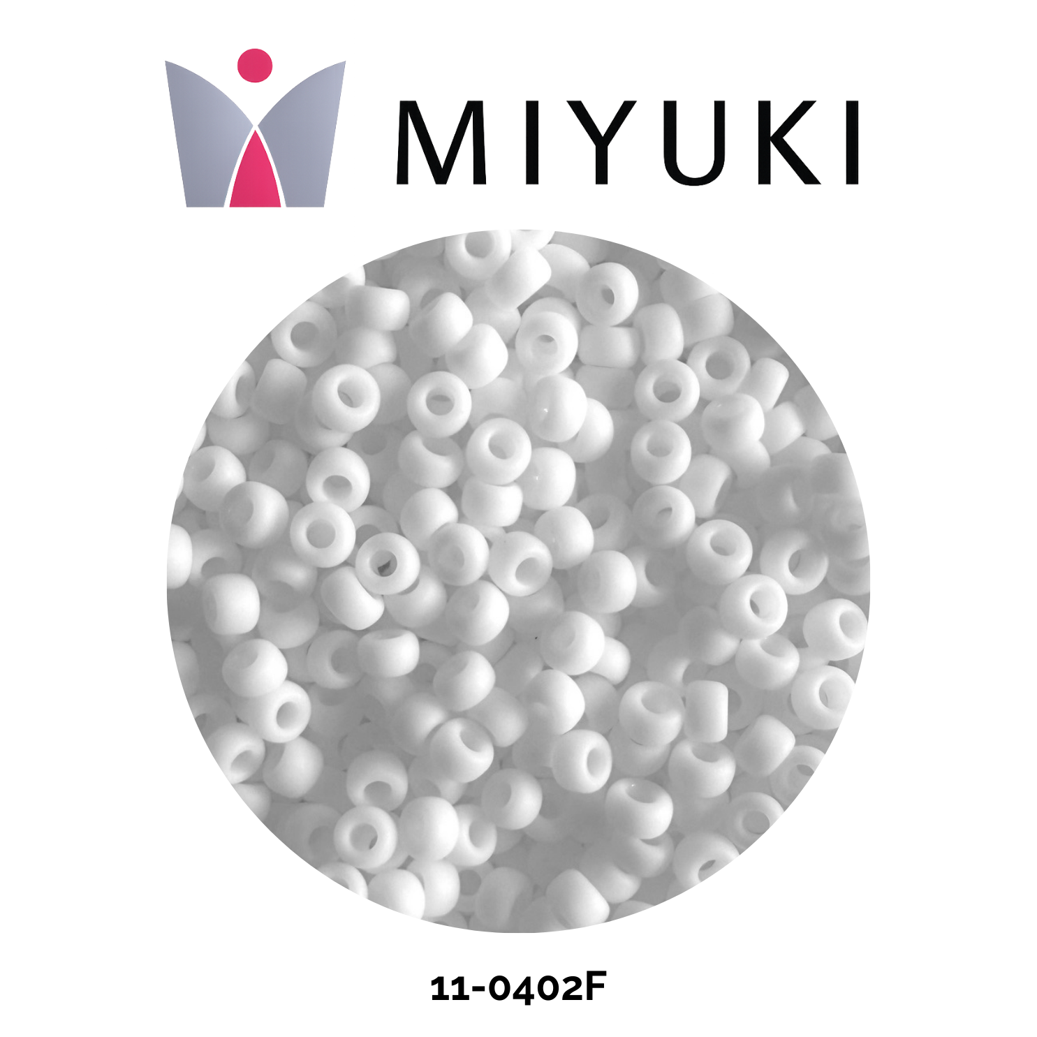 Miyuki Rocalla 11/0 11-0402F Matte White 10g