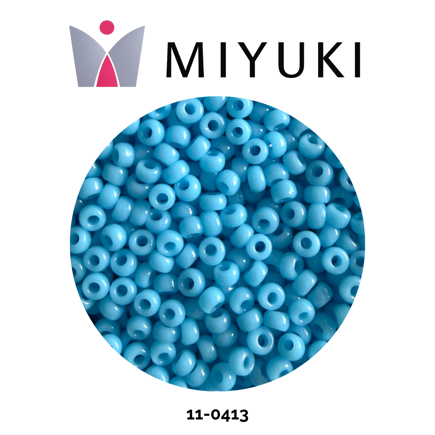Miyuki Rocalla 11/0 11-0413 Opaque Turquoise Blue 10g