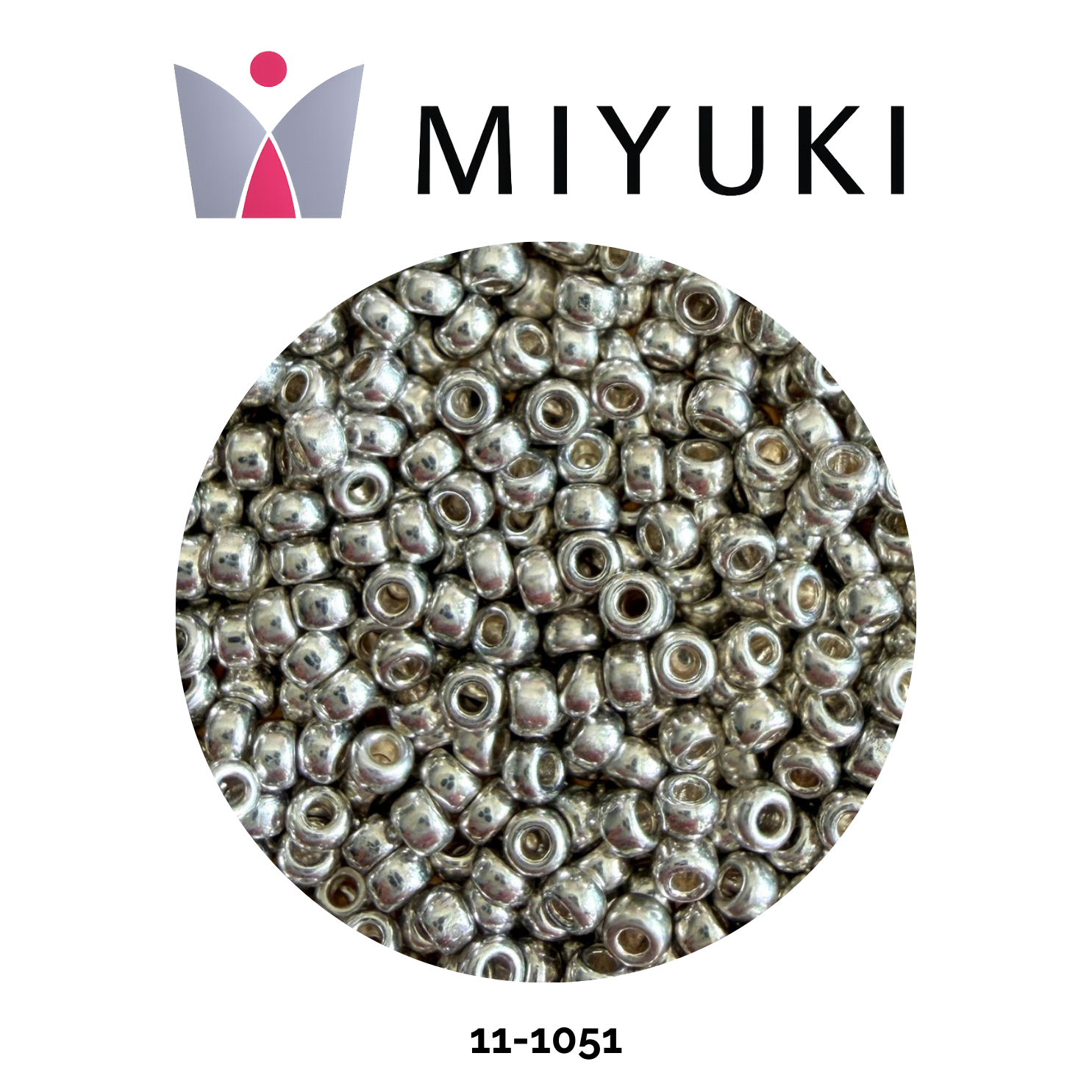Miyuki Rocalla 11/0 11-1051 Galvanized Silver 10g
