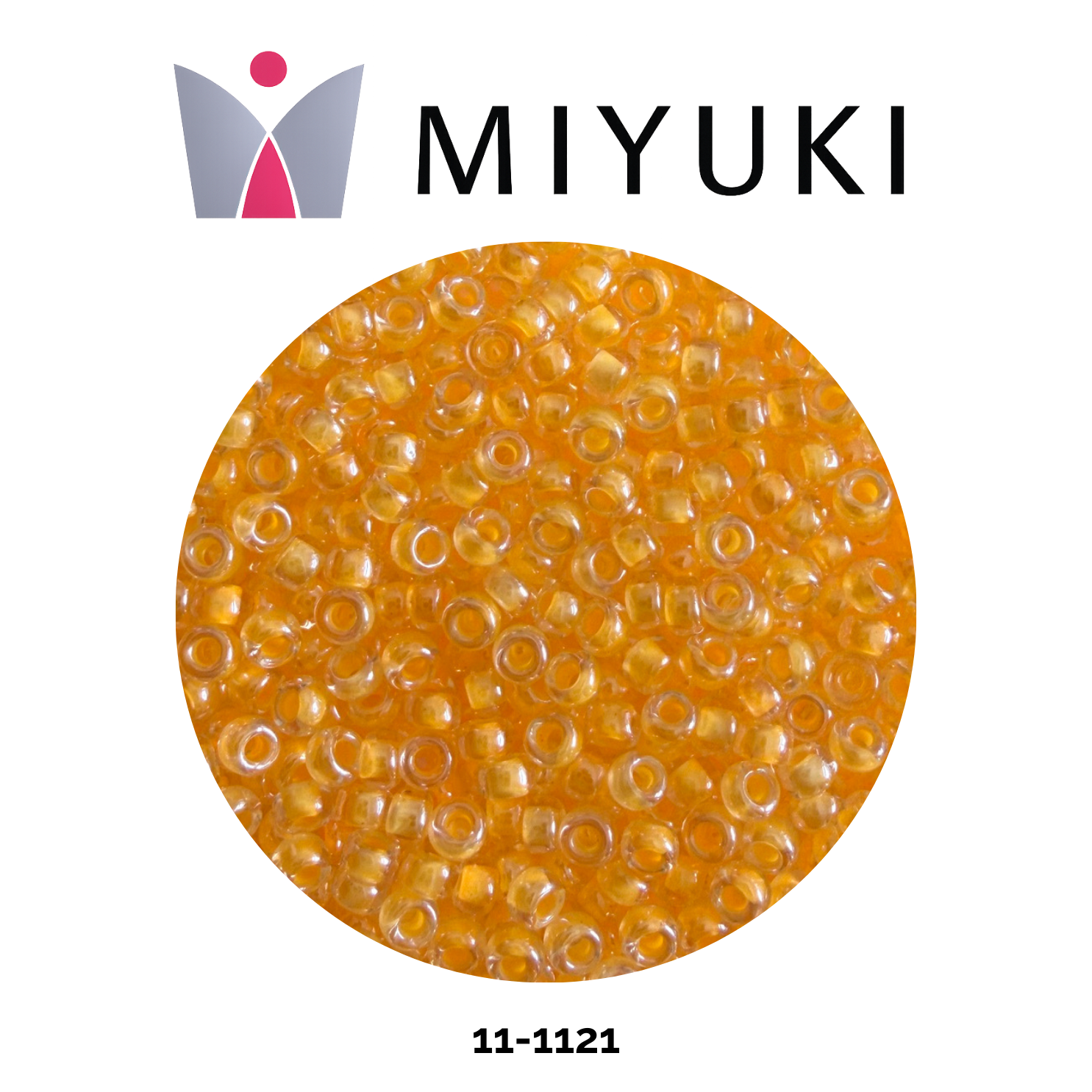 Miyuki Rocalla 11/0 11-1121 Luminous Yellow Orange 10g