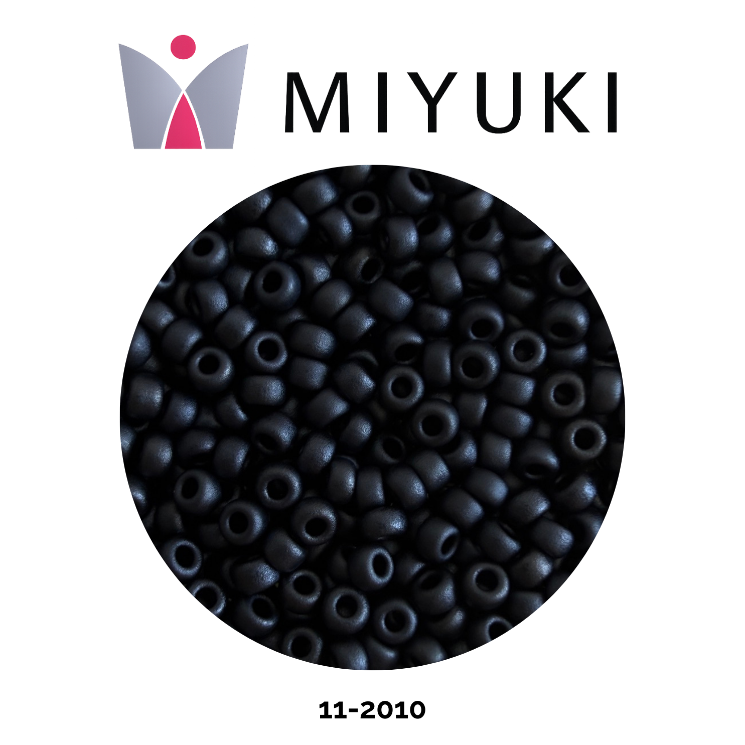 Miyuki Rocalla 11/0 11-2010 Metallic Matte Charcoal Grey 10g