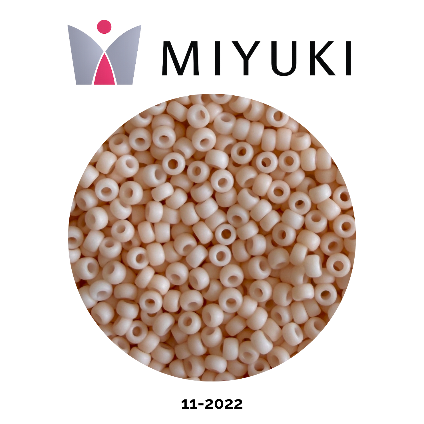 Miyuki Rocalla 11/0 11-2022 Opaque Matte Antique Beige 10g