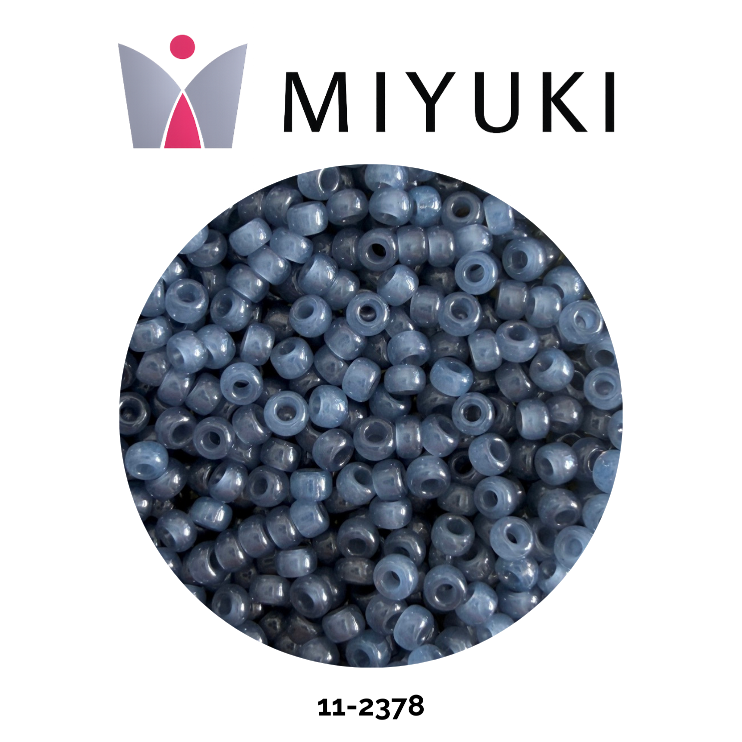 Miyuki Rocalla 11/0 11-2378 Ceylon Translucent Slate Blue 10g