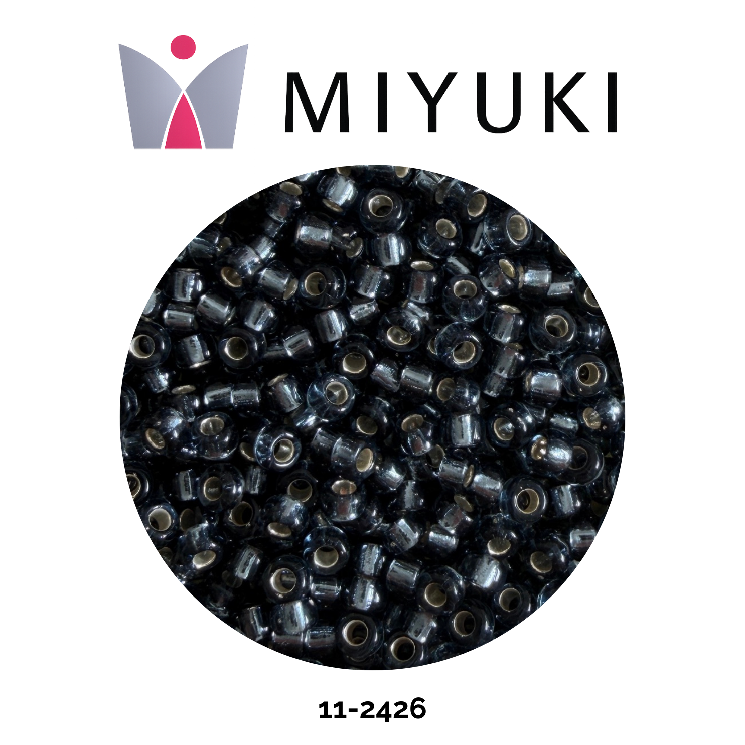 Miyuki Rocalla 11/0 11-2426 Silverlined Montana 10g