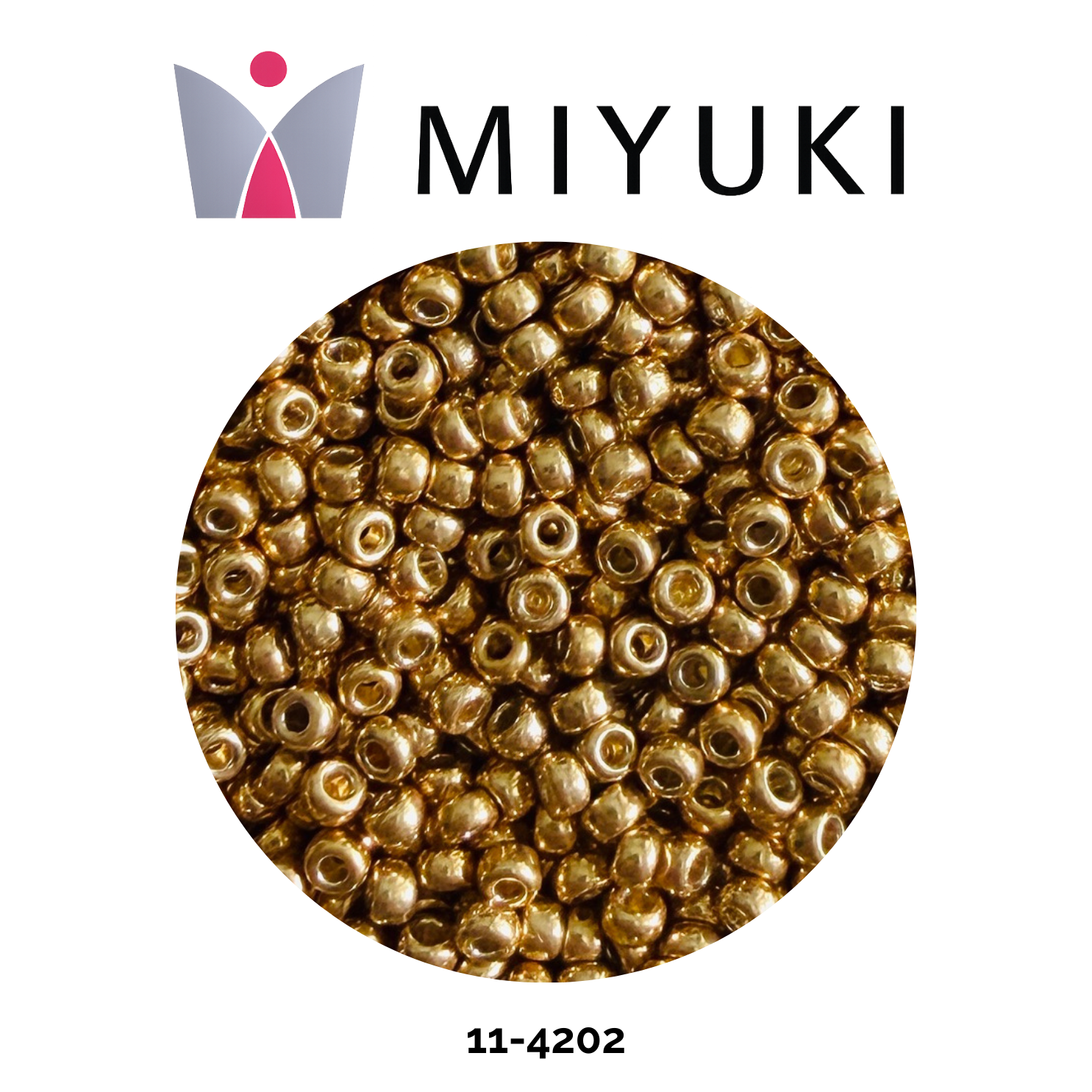 Miyuki Rocalla 11/0 11-4202 Duracoat Galvanized Gold 10g