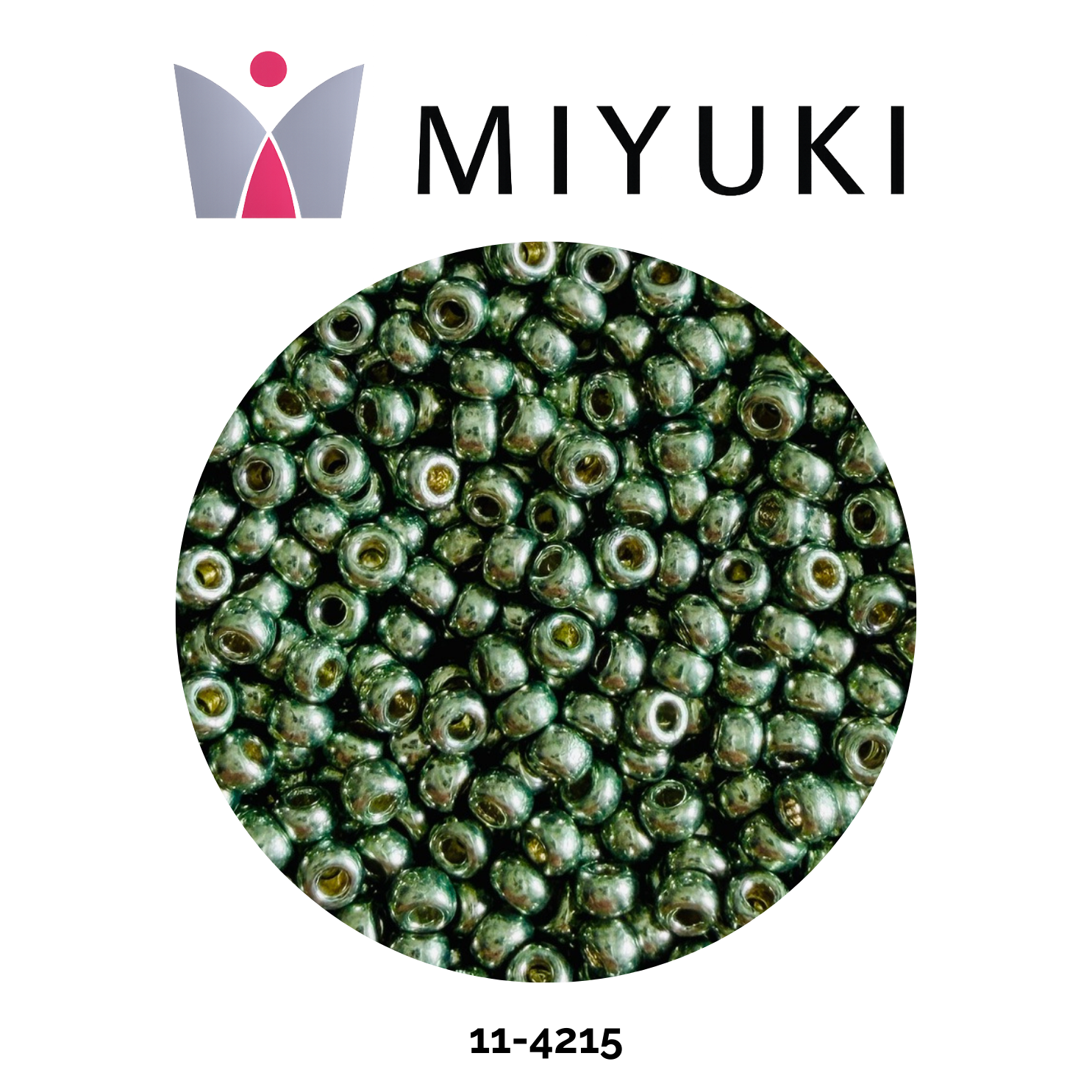 Miyuki Rocalla 11/0 11-4215 Duracoat Galvanized Sea Green 10g