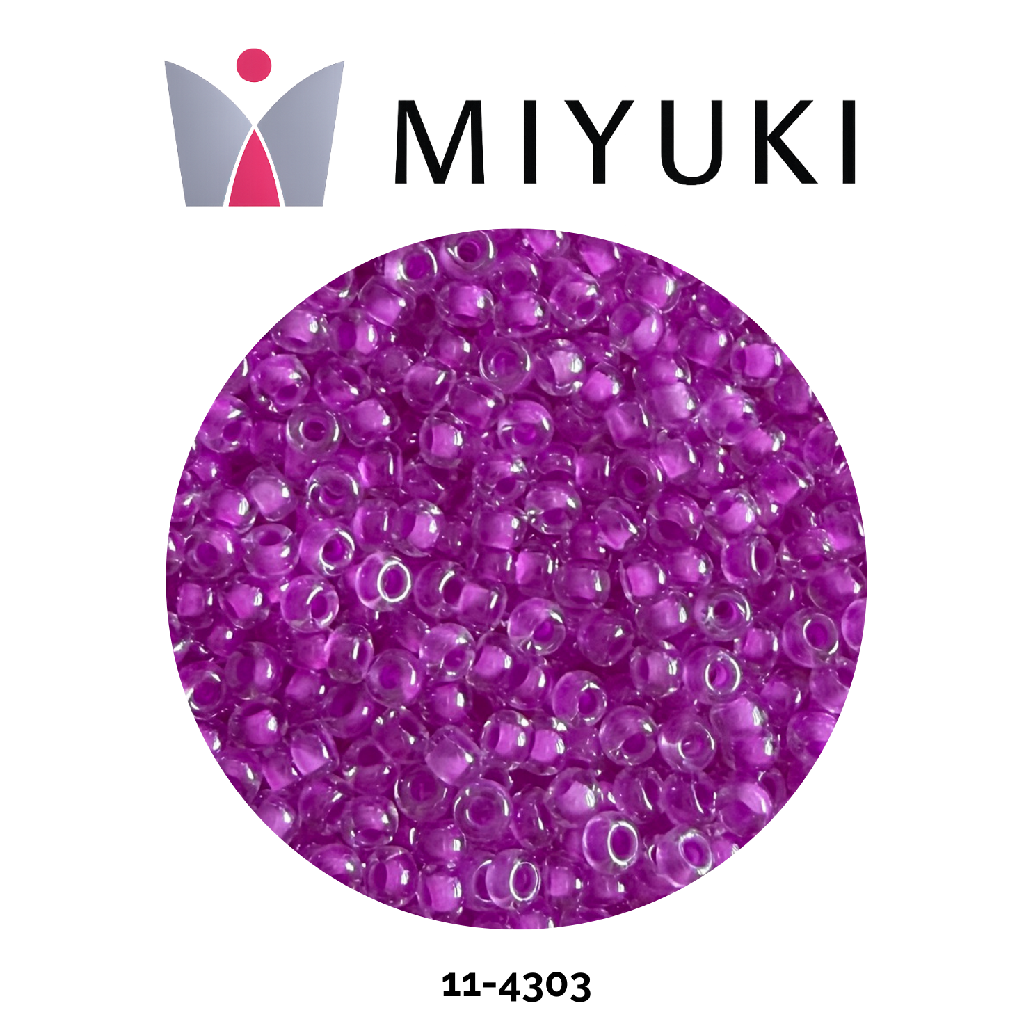 Miyuki Rocalla 11/0 11-4303 Luminous Purple Lila 10g