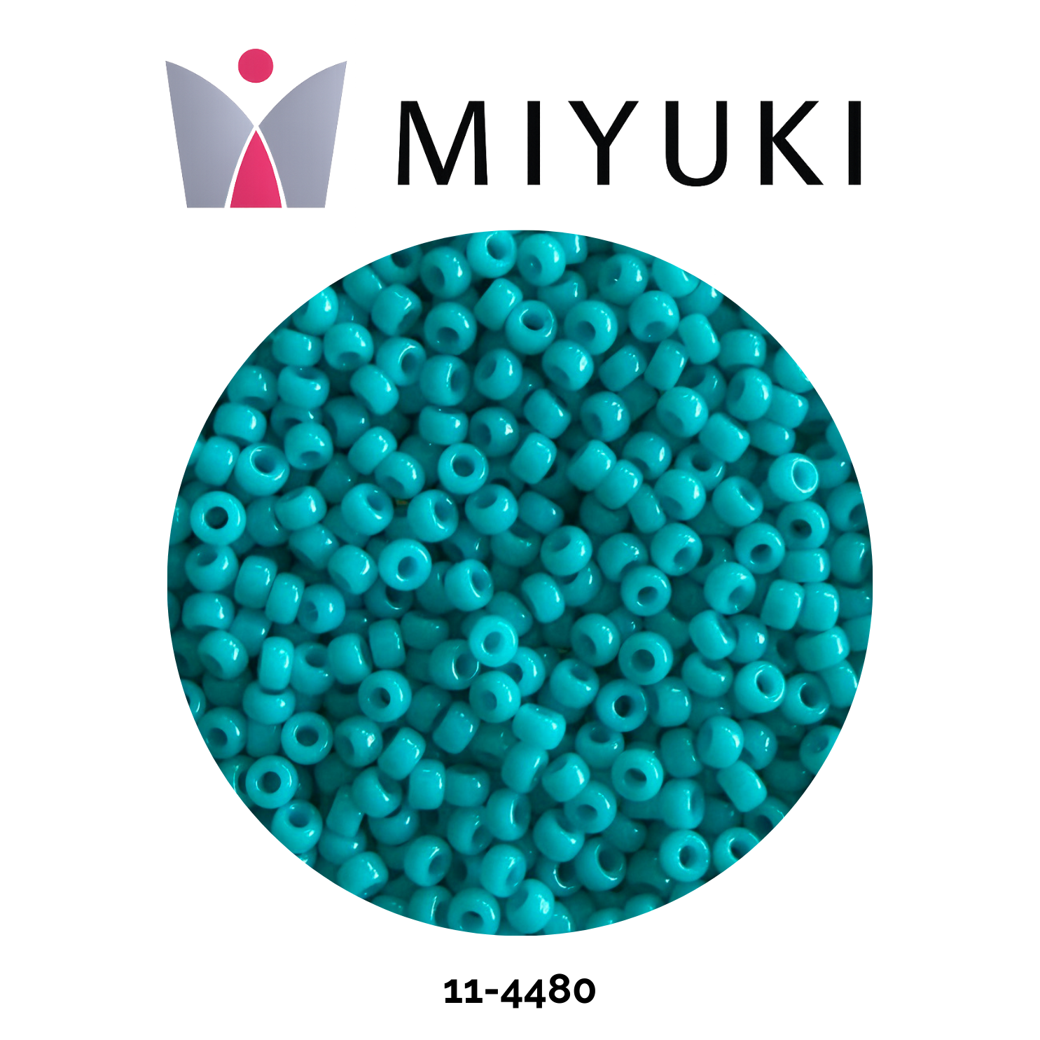 Miyuki Rocalla 11/0 11-4480 Duracoat Opaque Underwater Blue 10g