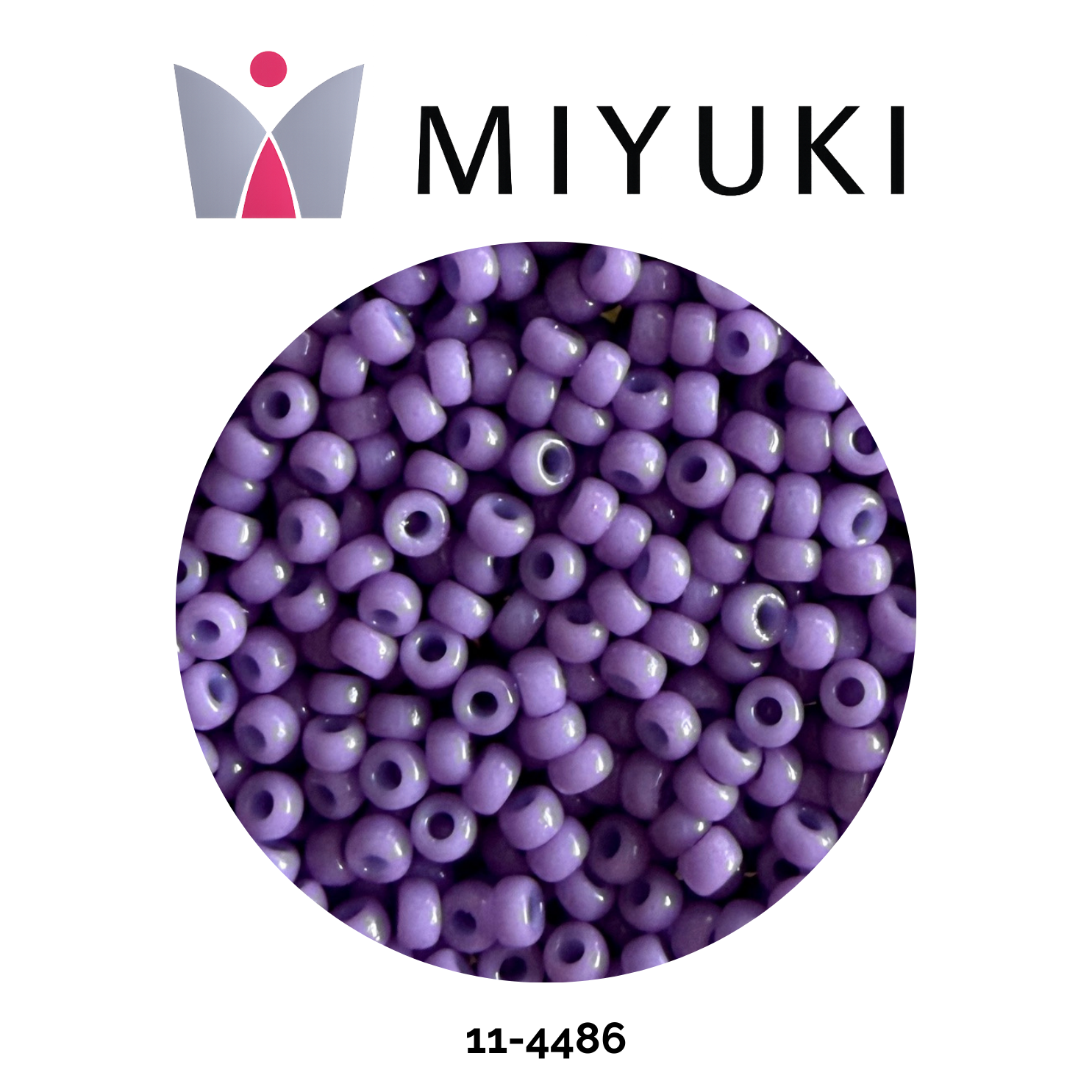 Miyuki Rocalla 11/0 11-4486 Duracoat Opaque Crocus Purple 10g