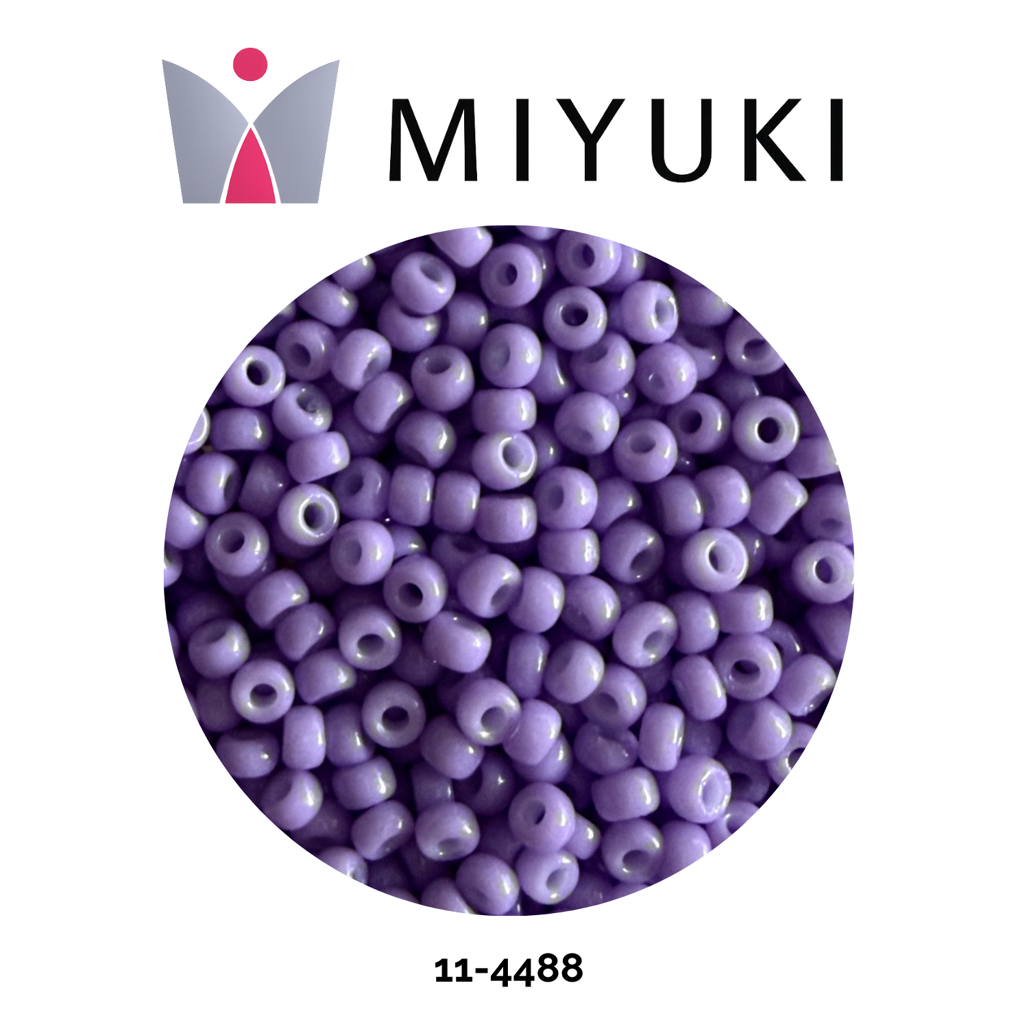 Miyuki Rocalla 11/0 11-4488 Duracoat Opaque Columbine Purple 10g