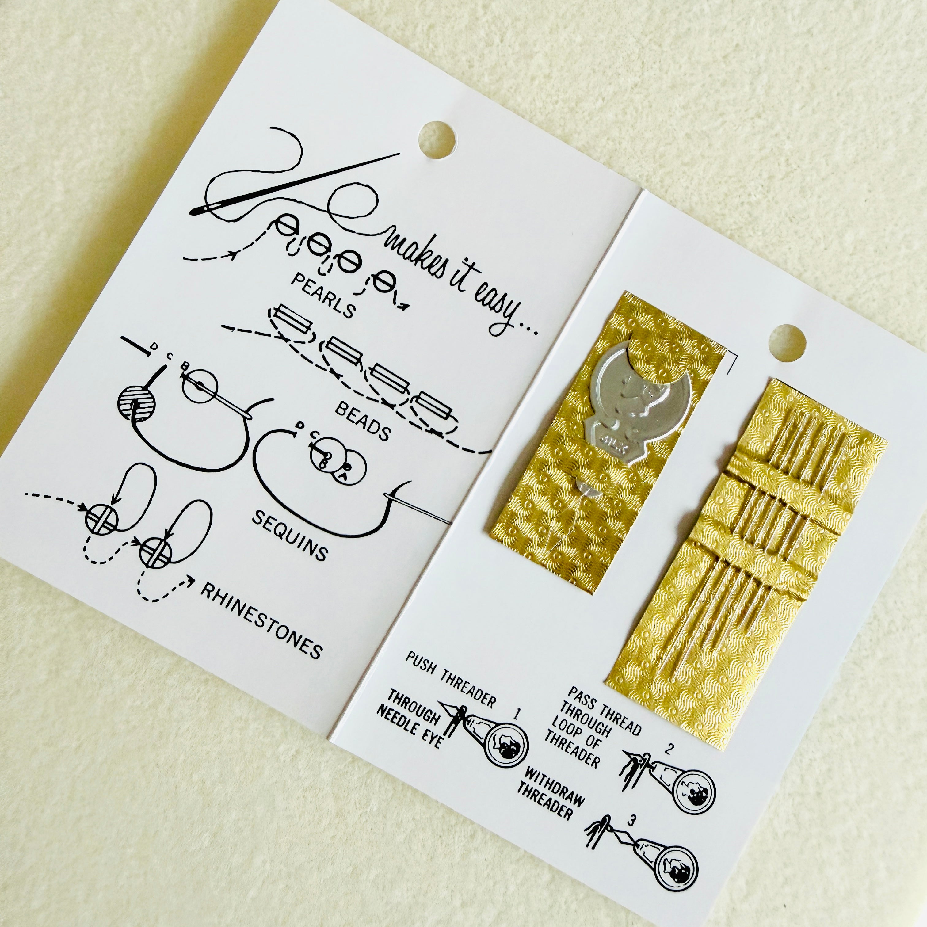 Aguja Miyuki para tejido con mostacillas