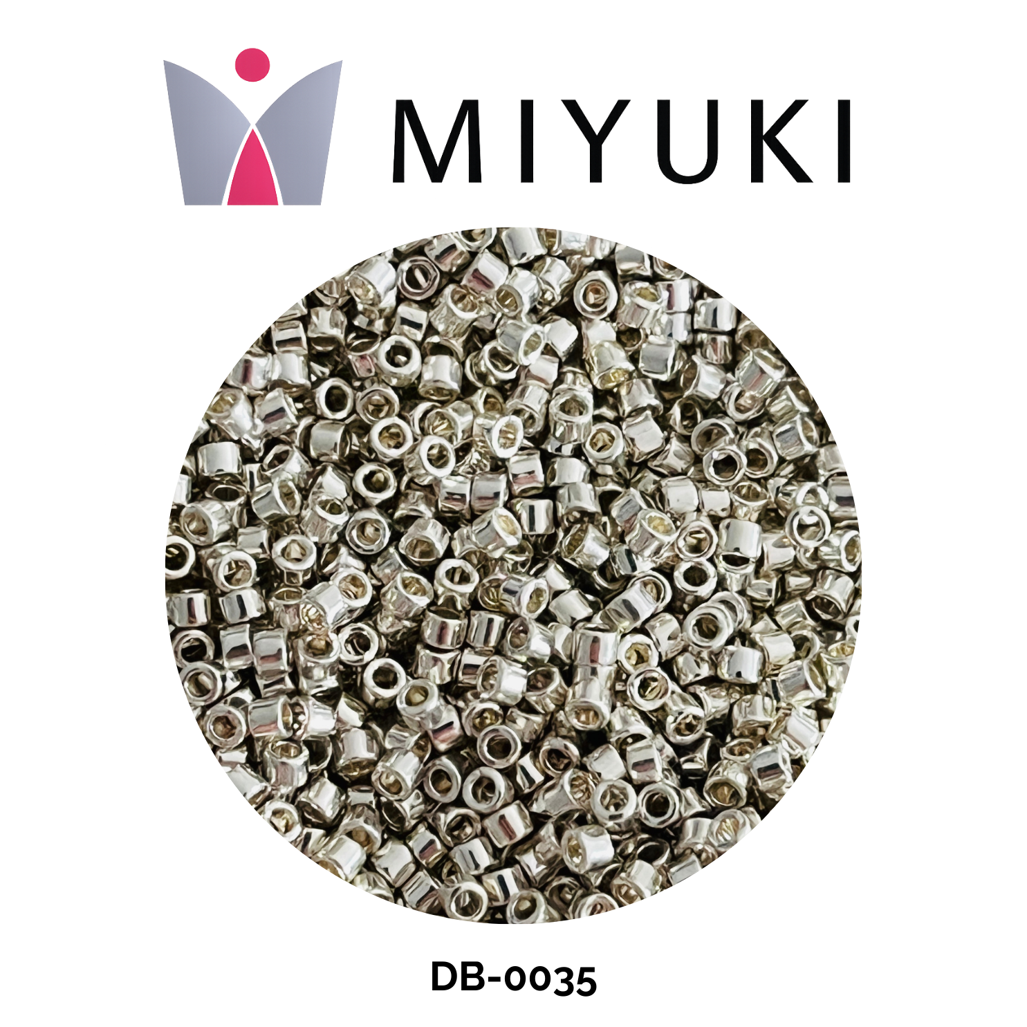 Miyuki Delica 11/0 DB0035 Galvanized Silver 5g