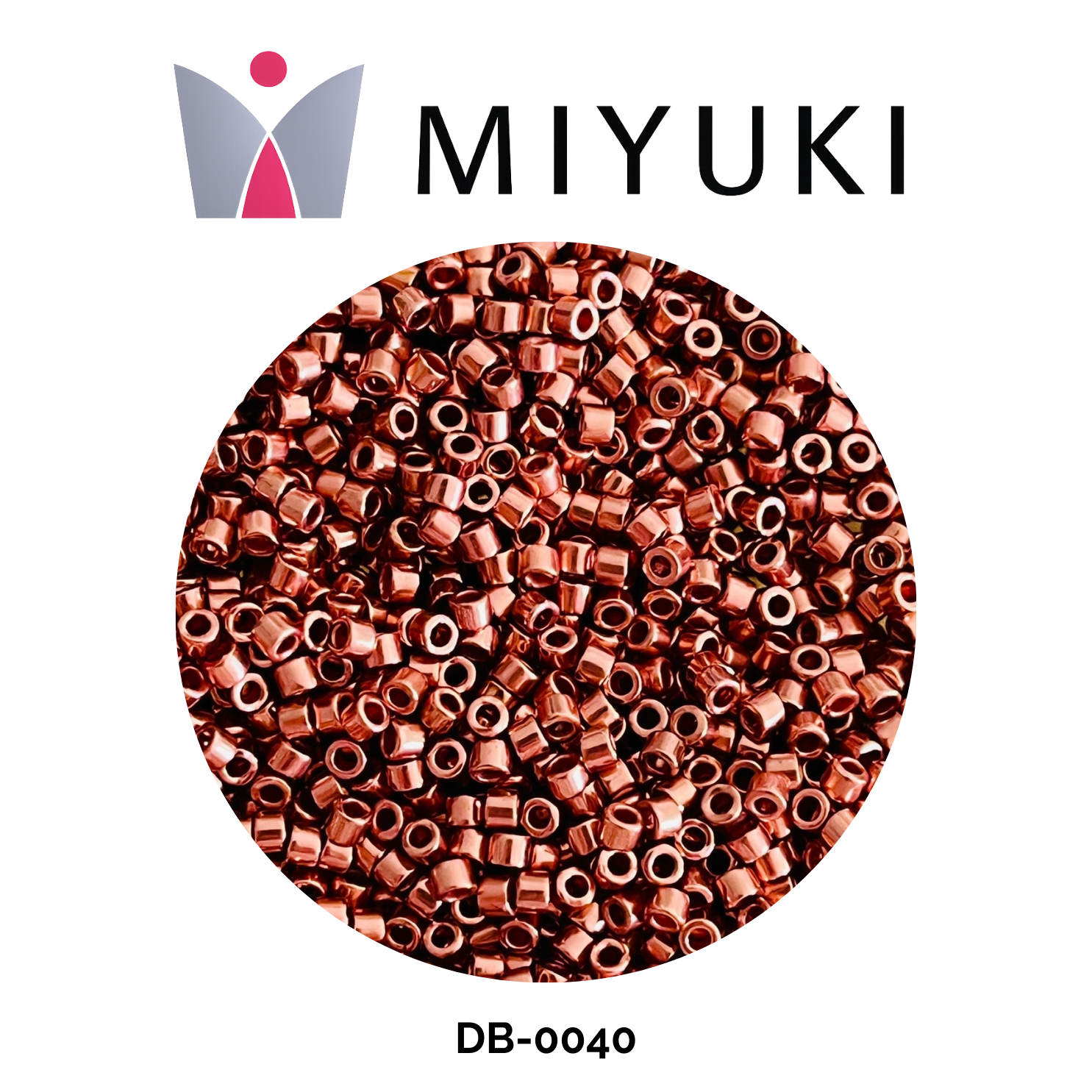 Miyuki Delica 11/0 DB0040 Silver Lined Copper 5g