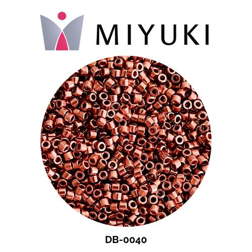 Miyuki Delica 11/0 DB0040 Silver Lined Copper 5g