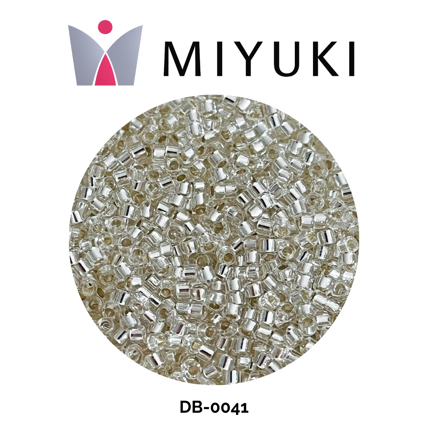 Miyuki Delica 11/0 DB0041 Silver Lined Crystal 5g