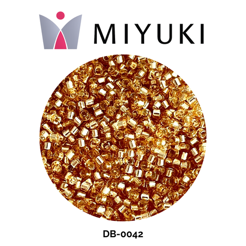 Miyuki Delica 11/0 DB0042 Gold Lined Crystal 5g