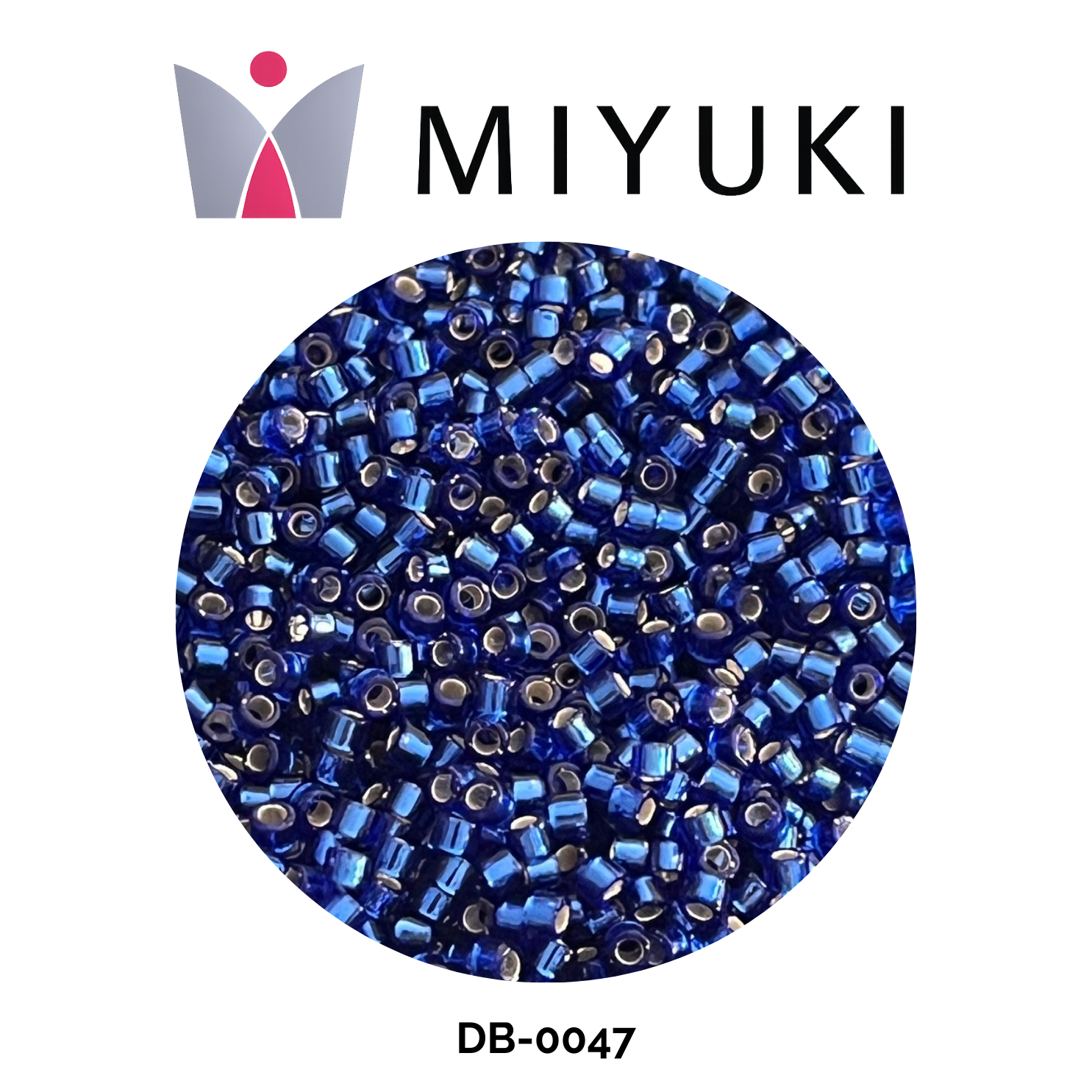 Miyuki Delica 11/0 DB0047 Silver Lined Sapphire Blue 5g