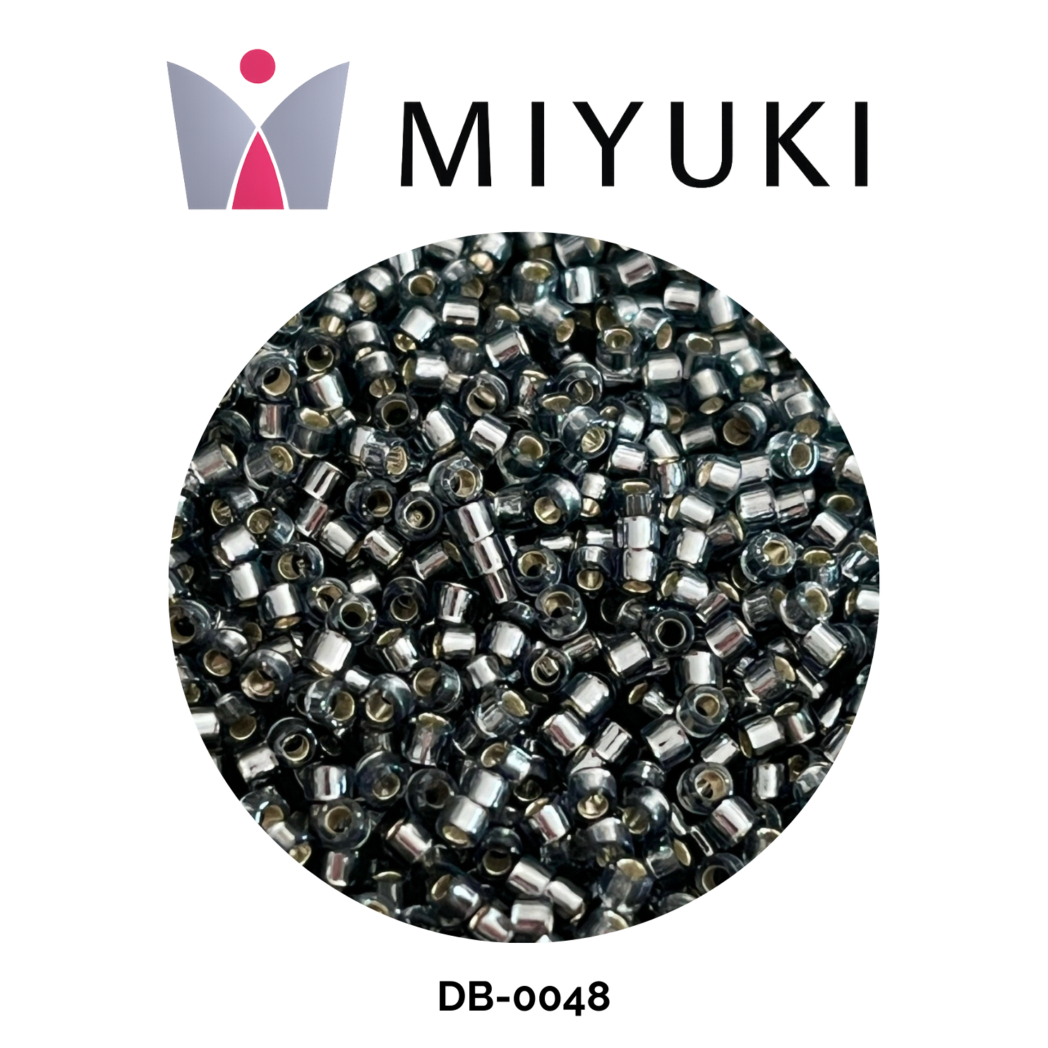 Miyuki Delica 11/0 DB0048 Silver Lined Gray Crystal 5g