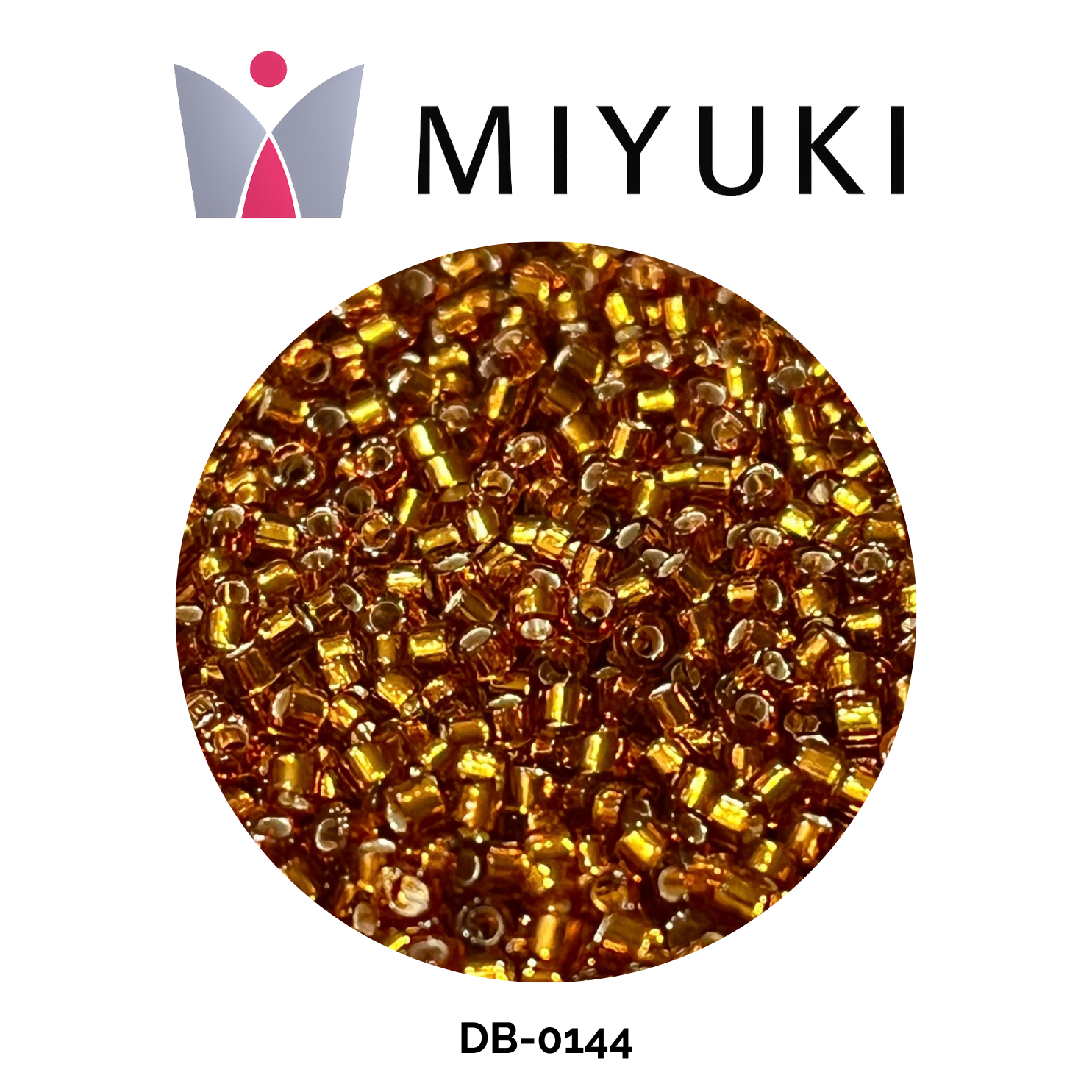 Miyuki Delica 11/0 DB0144 Silver Lined Amber 5g