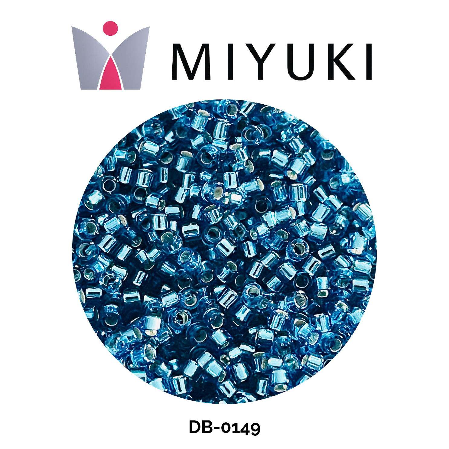 Miyuki Delica 11/0 DB0149 Silver Lined Aquamarine 5g