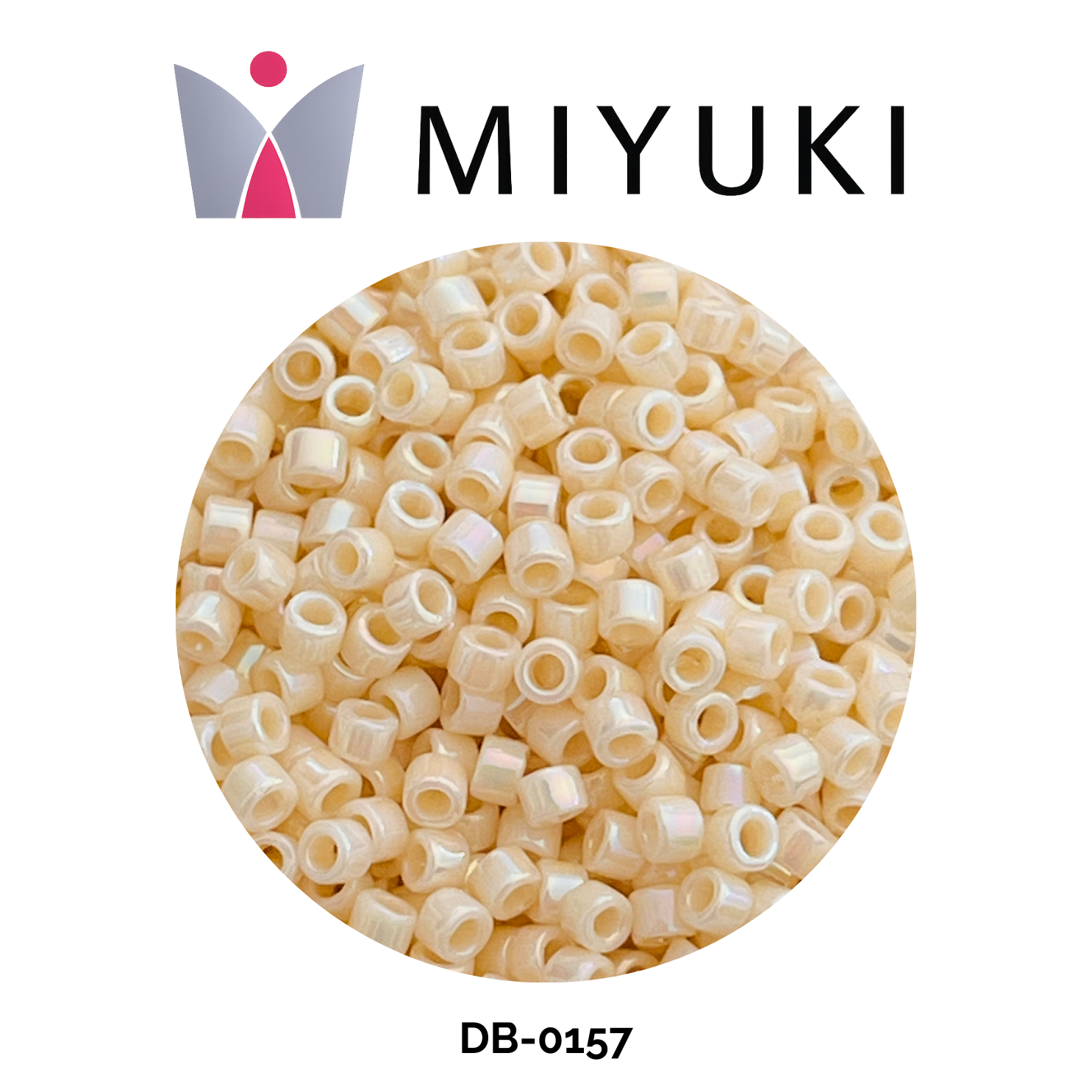 Miyuki Delica 11/0 DB0157 Opaque Cream AB 5g