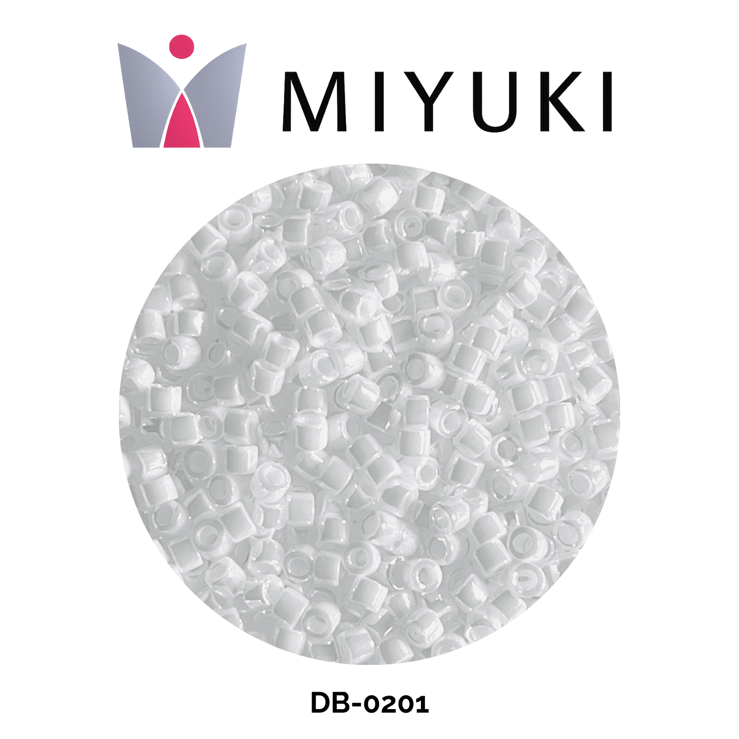 Miyuki Delica 11/0 DB0201 Pearl White 5g