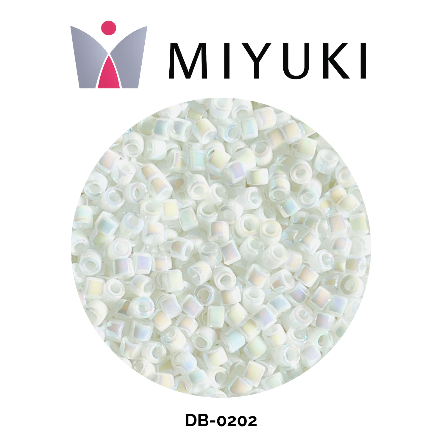 Miyuki Delica 11/0 DB0202 White Pearl AB 10g