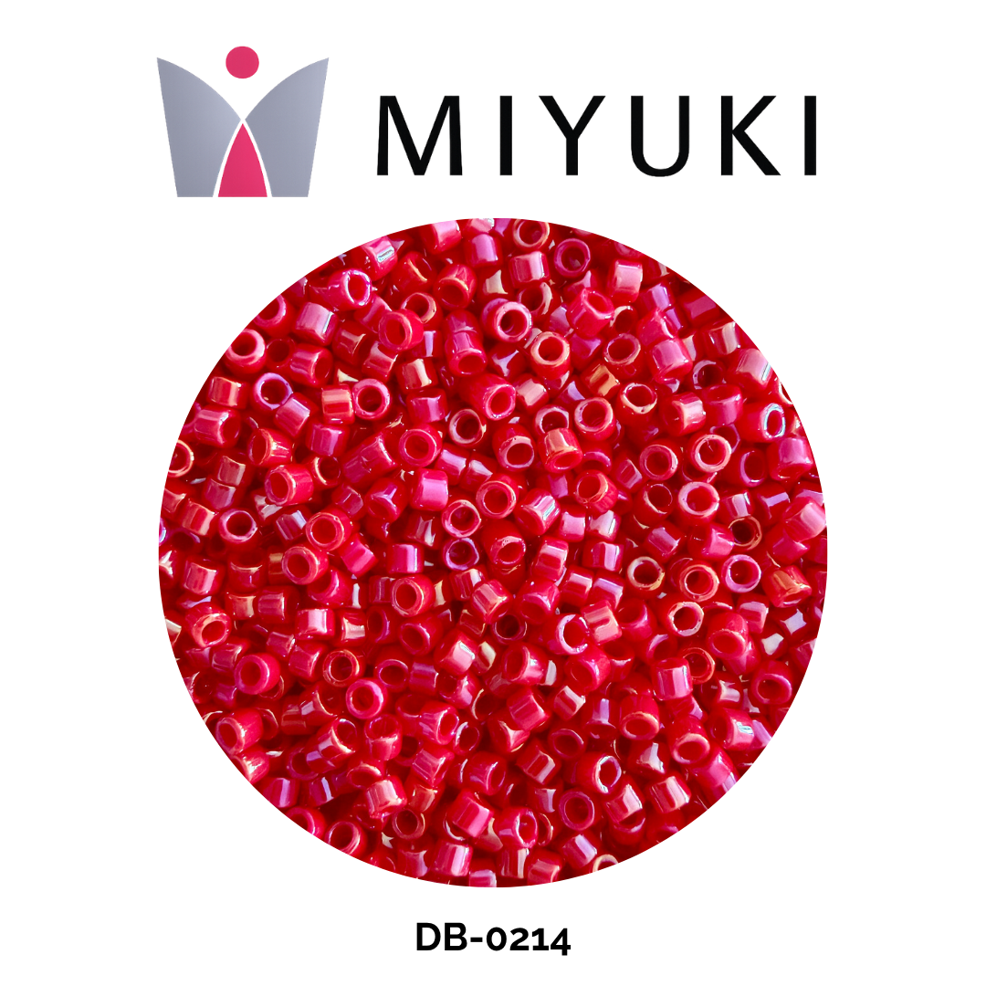 Miyuki Delica 11/0 DB0214 Opaque Luster Red 5g