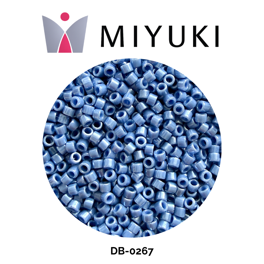 Miyuki Delica 11/0 DB0267 Opaque Luster Blueberry Blue 5g
