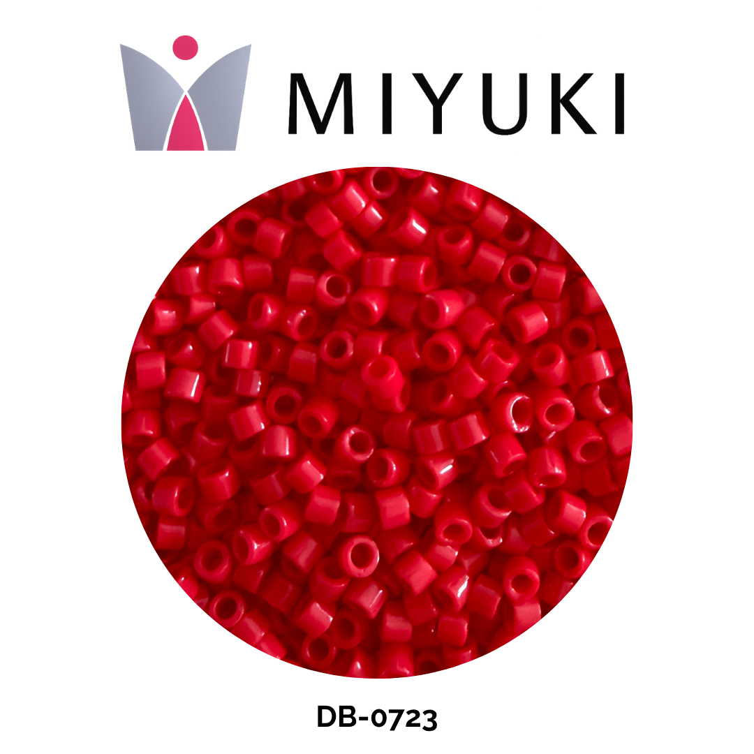Miyuki Delica 11/0 DB0723 Opaque Red 5g