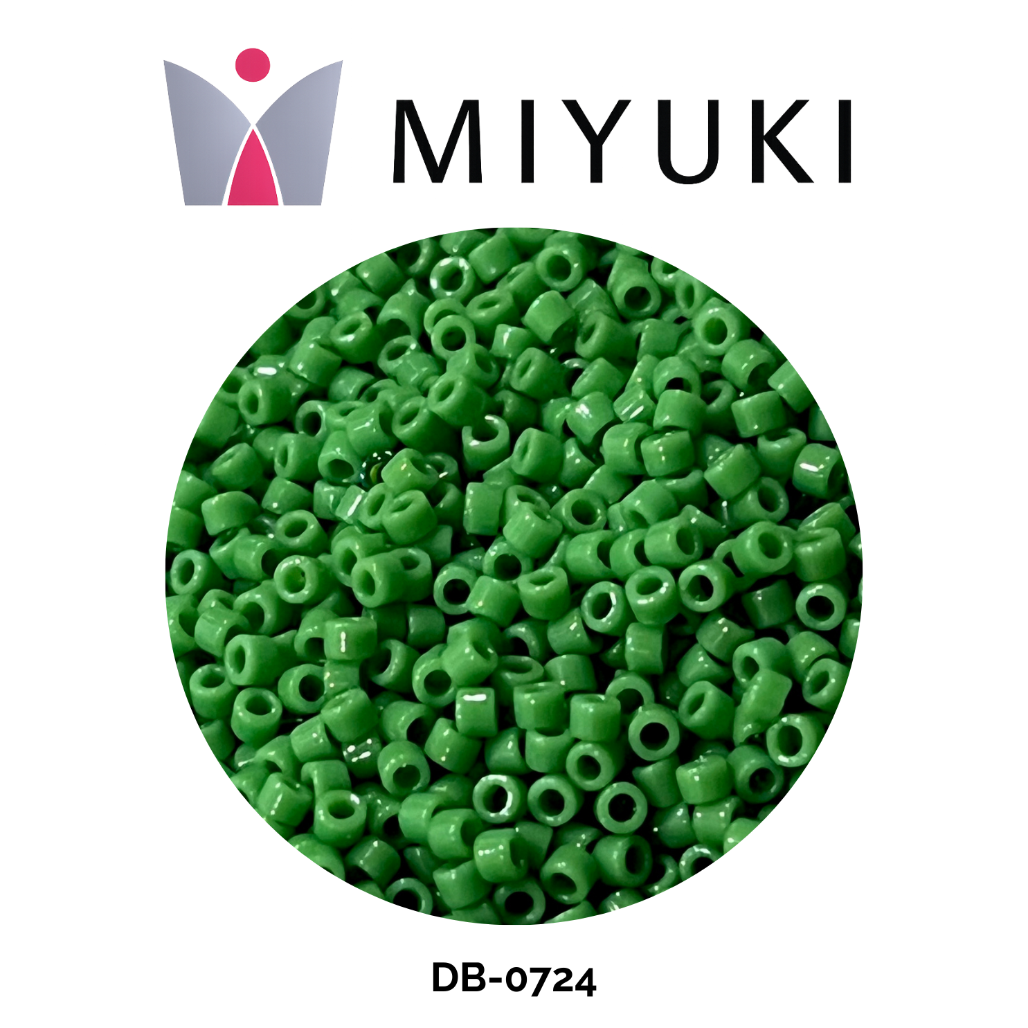 Miyuki Delica 11/0 DB0724 Opaque Green 5g