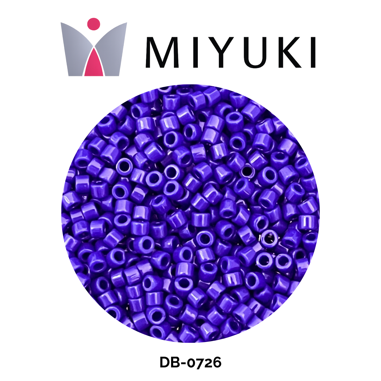 Miyuki Delica 11/0 DB0726 Opaque Cobalt Blue 5g