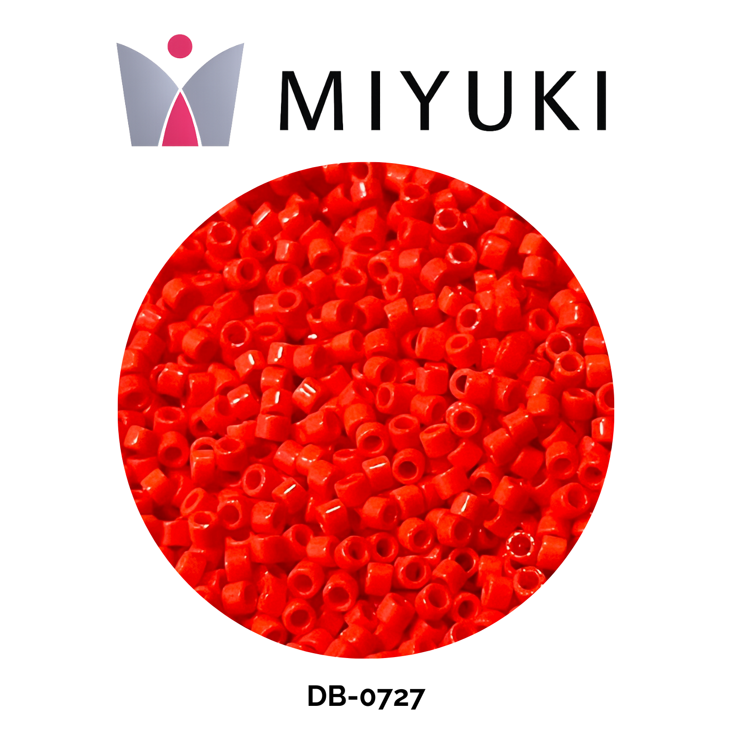 Miyuki Delica 11/0 DB0727 Opaque Light Red 5g
