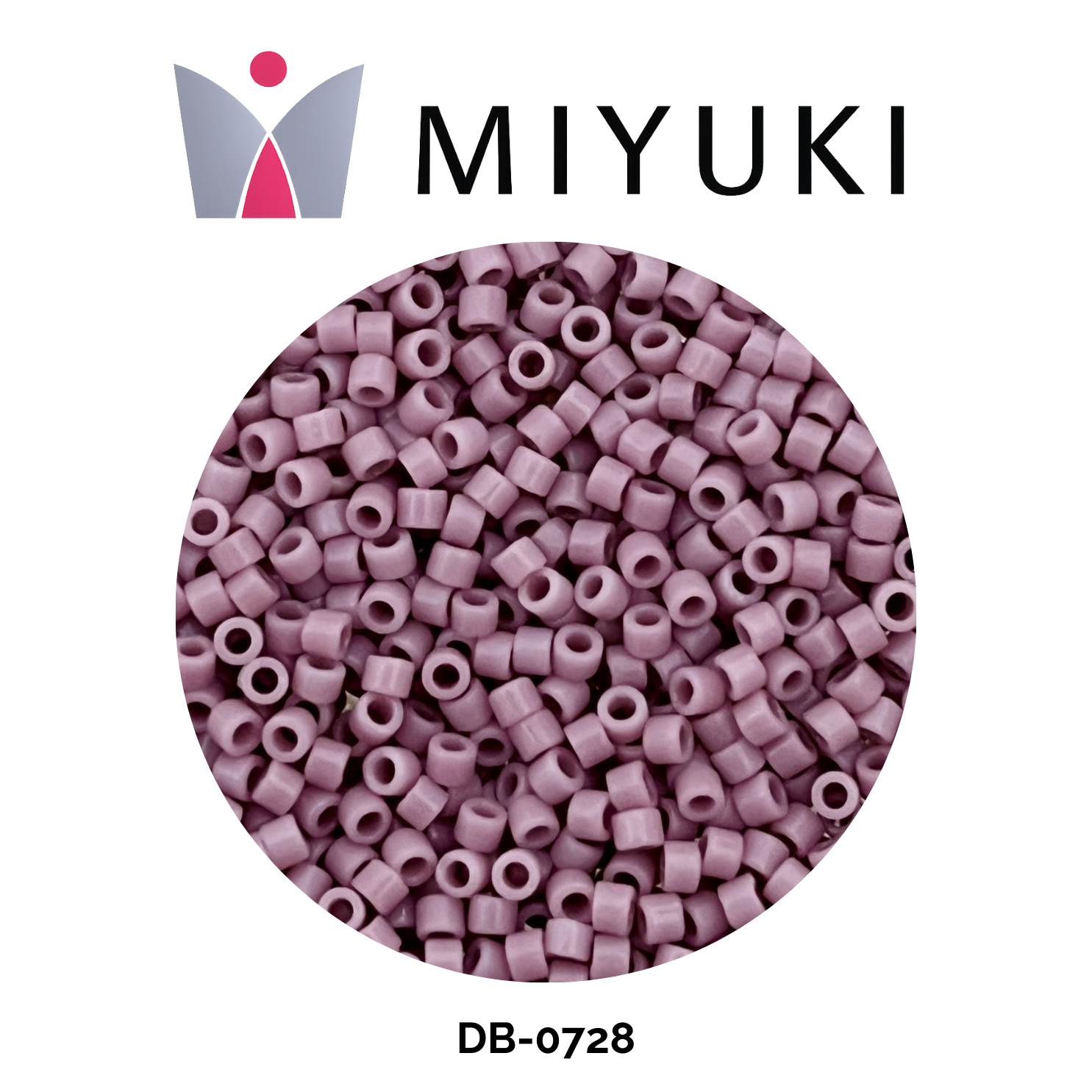 Miyuki Delica 11/0 DB0728 Opaque Mauve 5g