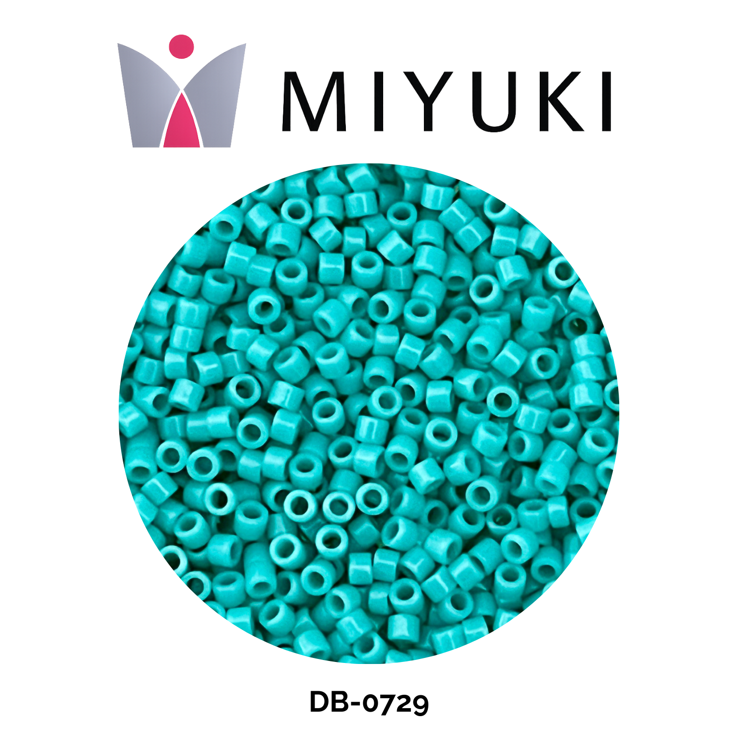 Miyuki Delica 11/0 DB0729 Opaque Turquoise Green 5g