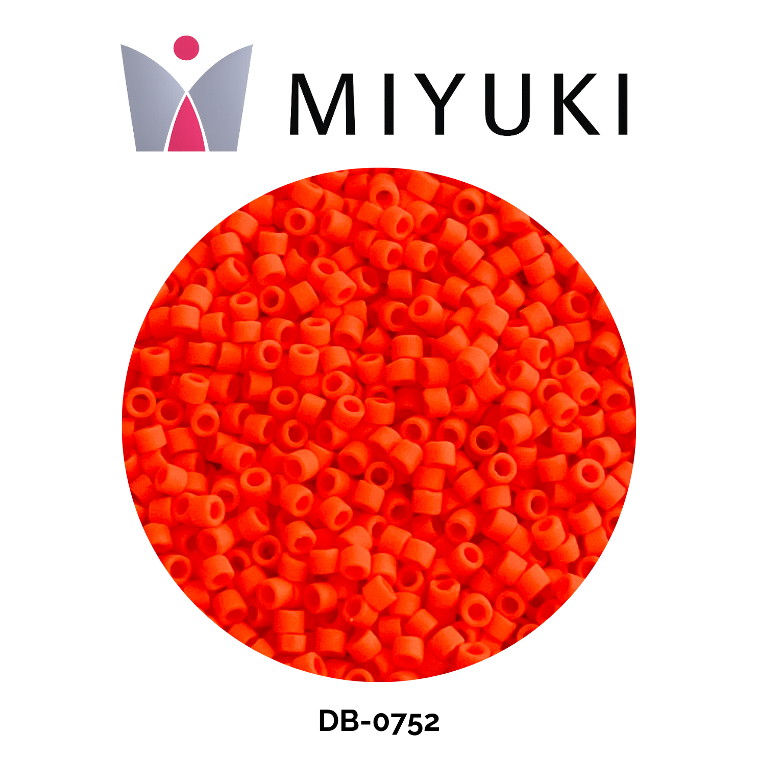 Miyuki Delica 11/0 DB0752 Opaque Matte Orange 5g