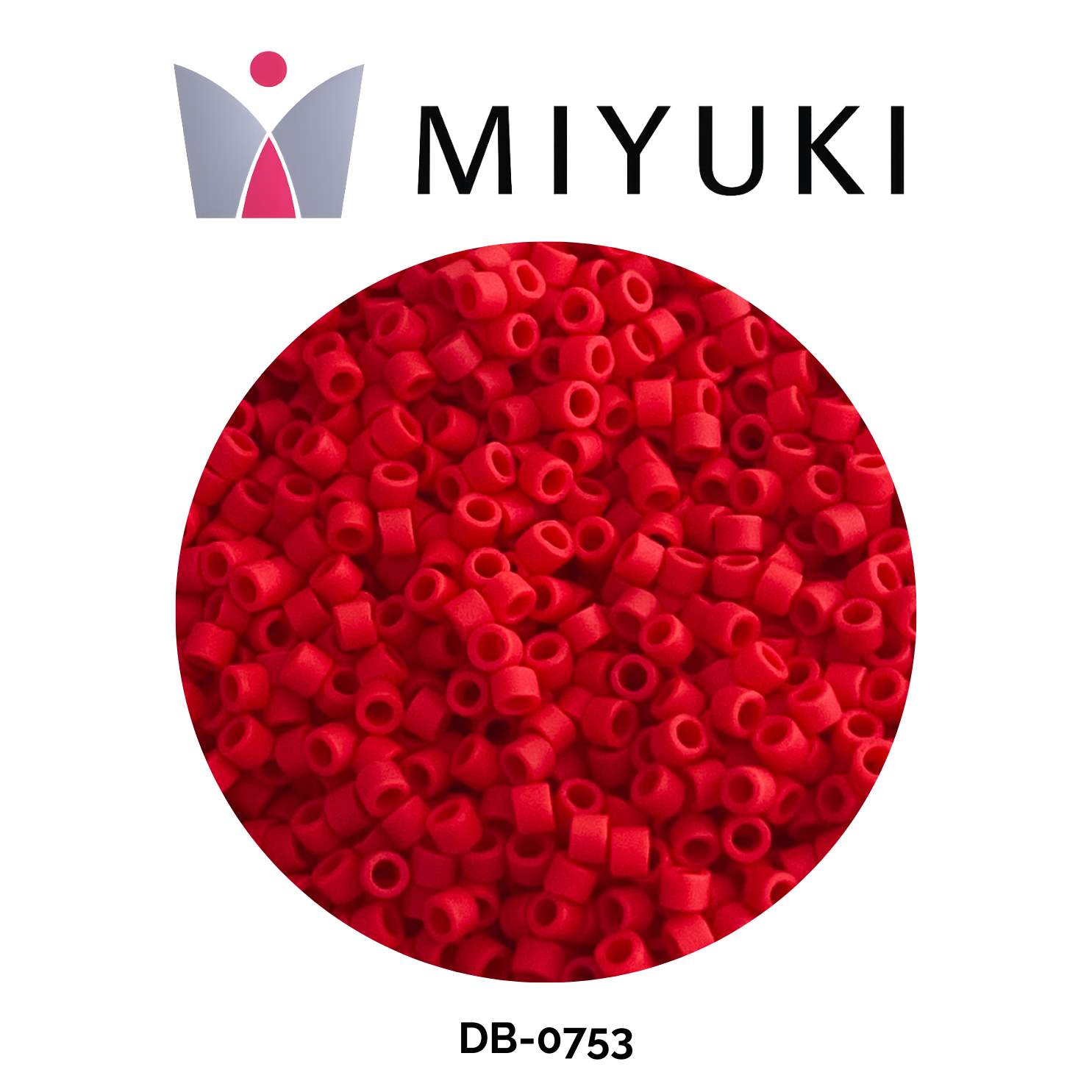 Miyuki Delica 11/0 DB0753 Opaque Matte Dark Red 5g