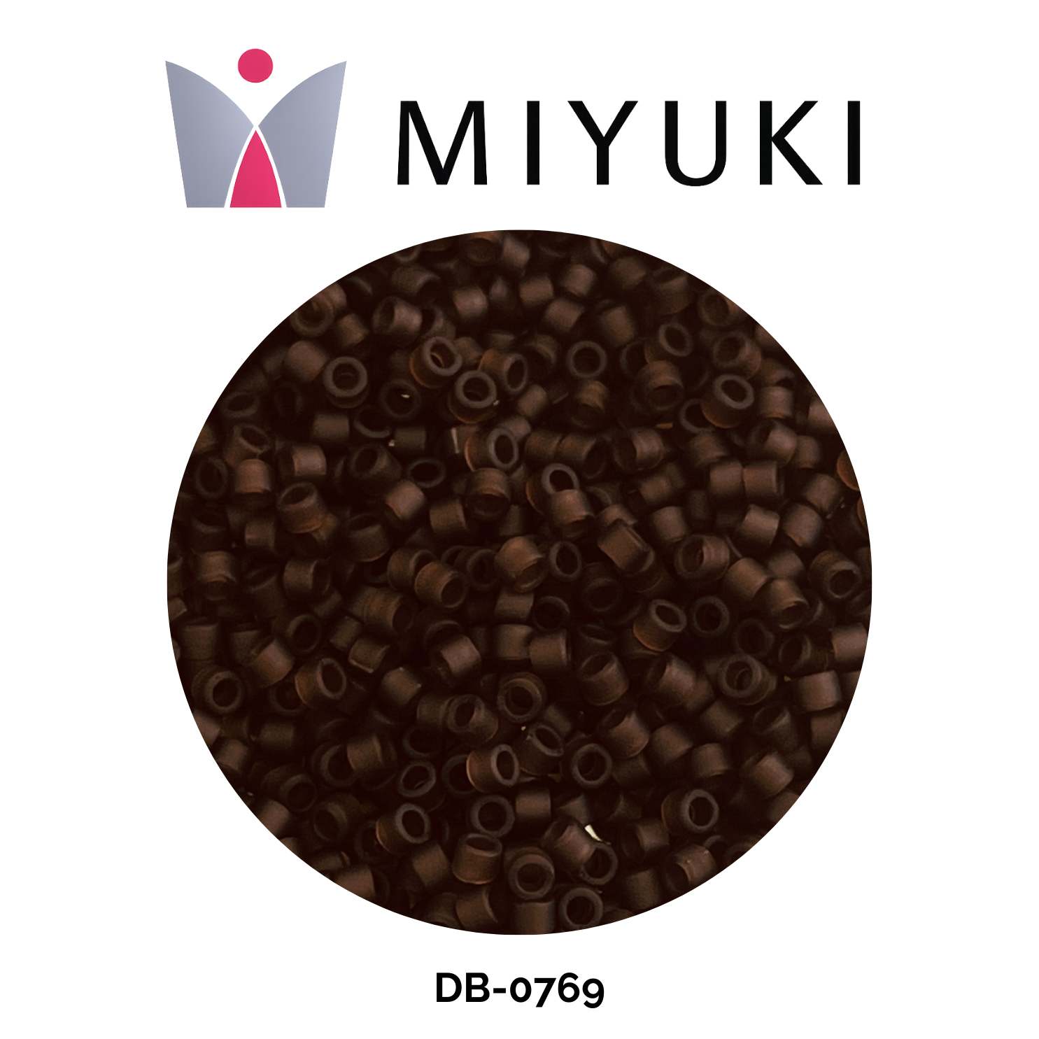Miyuki Delica 11/0 DB0769 Matte Transparent Cocoa Brown 5g