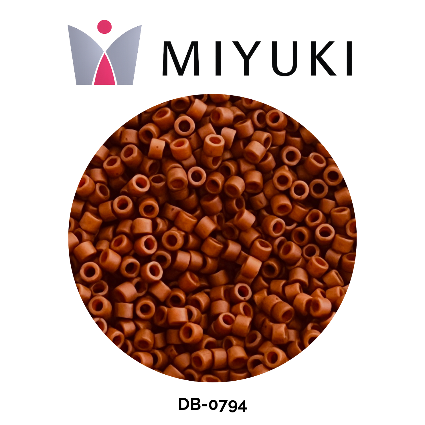 Miyuki Delica 11/0 DB0794 Matte Opaque Dyed Chestnut 5g