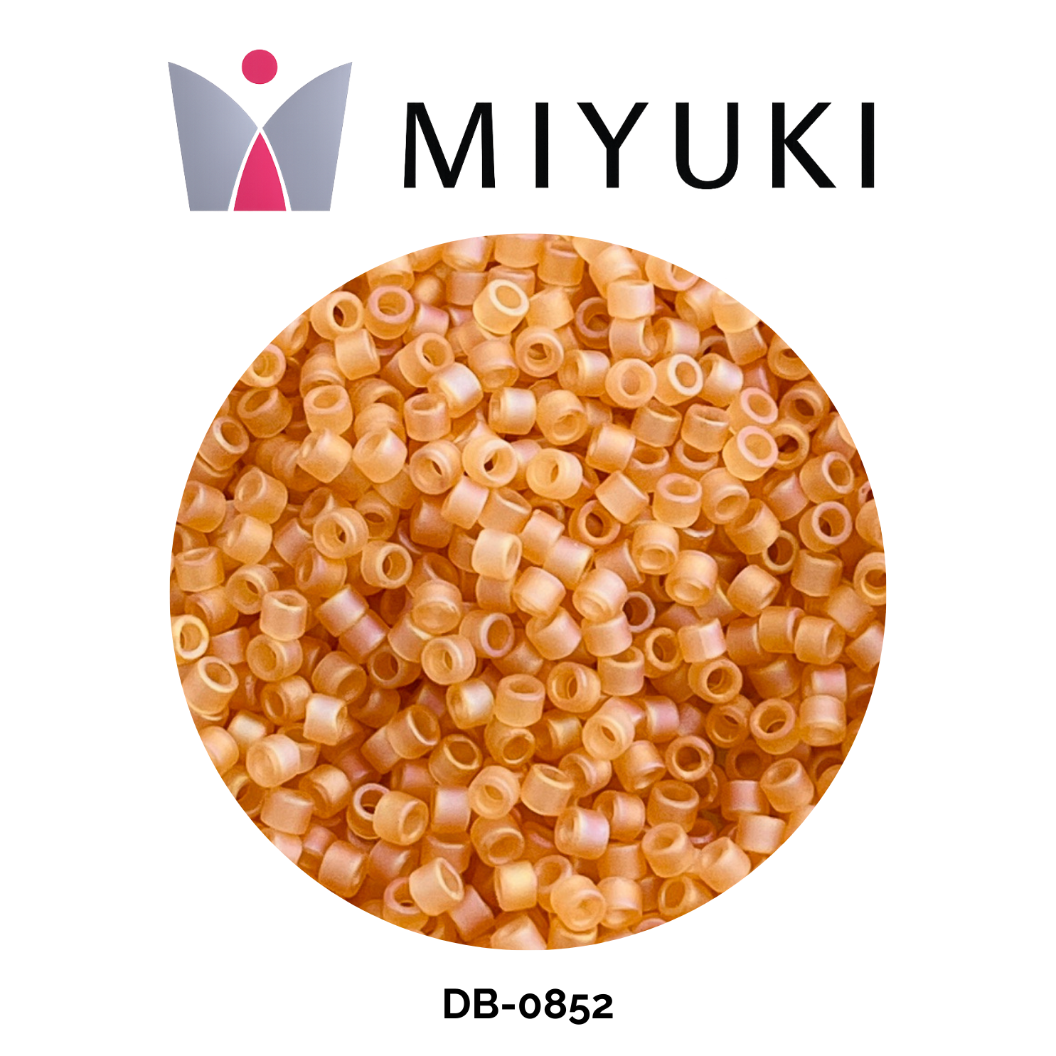 Miyuki Delica 11/0 DB0852 Matte Transparent Light Topaz AB 5g