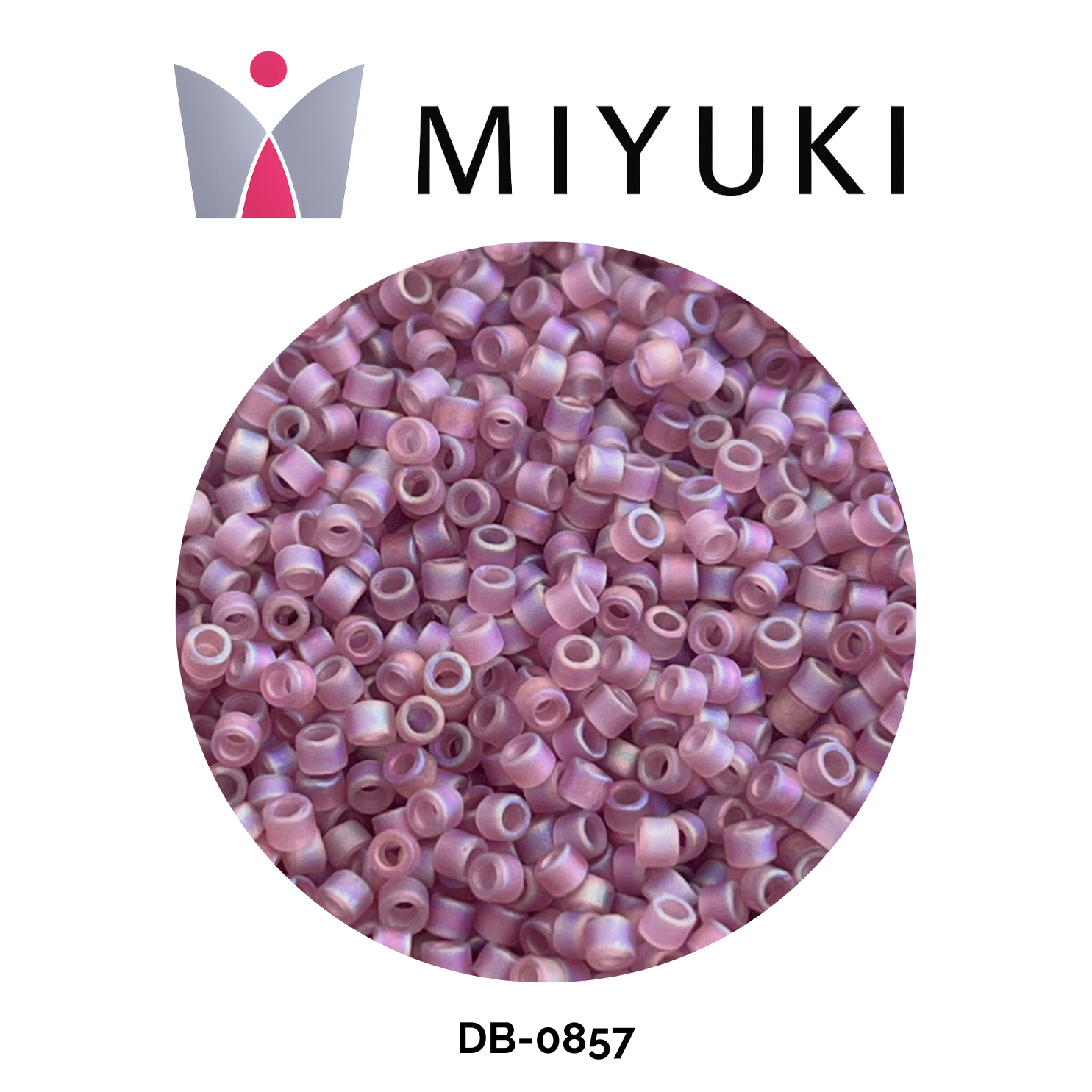 Miyuki Delica 11/0 DB0857 Matte Transparent Light Amethyst AB 5g