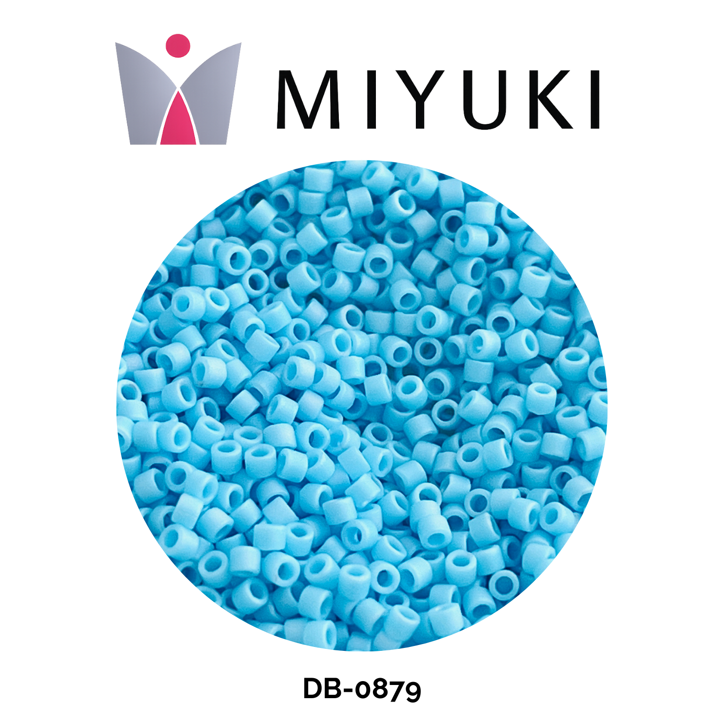 Miyuki Delica 11/0 DB0879 Matte AB Opaque Sky Blue 5g