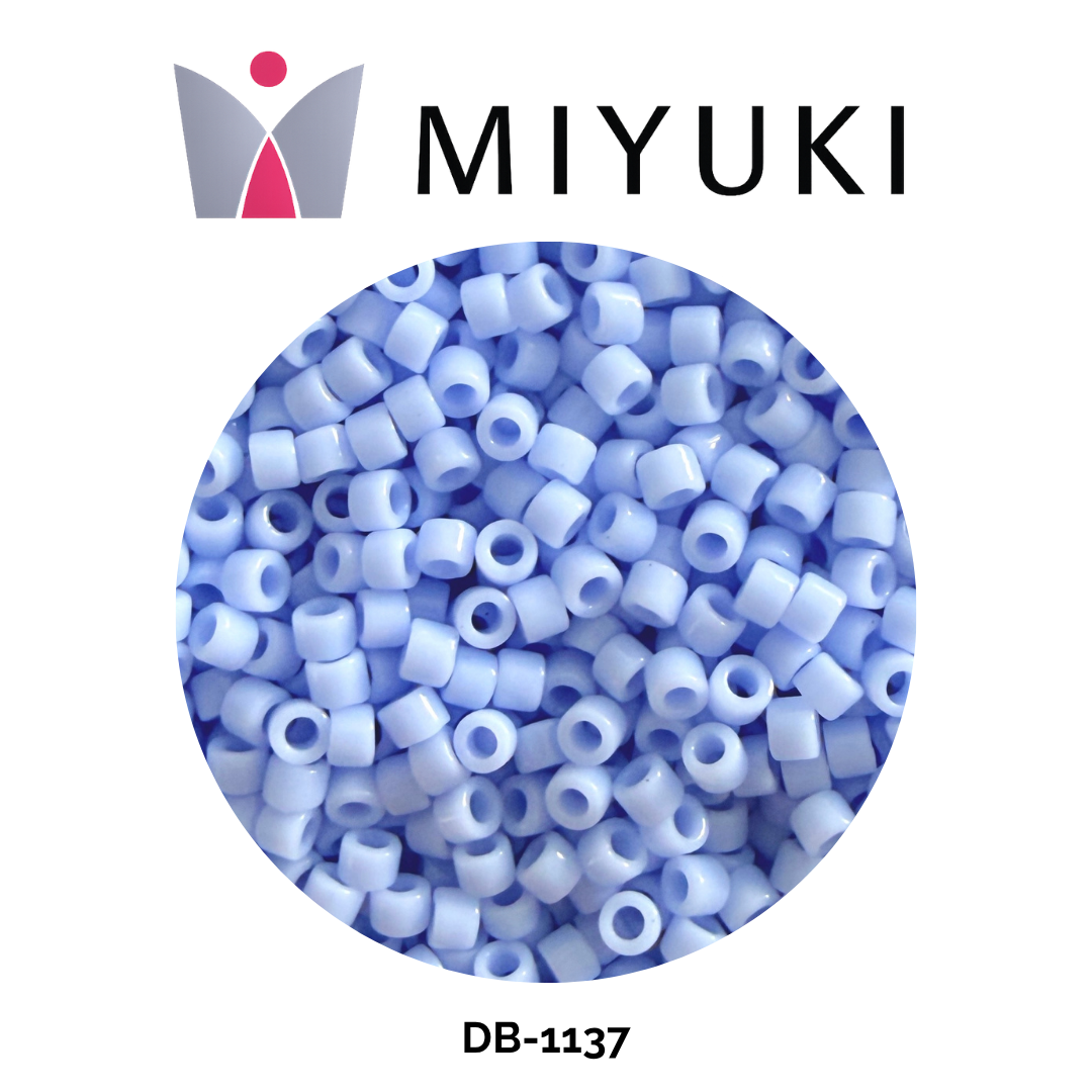 Miyuki Delica 11/0 DB1137 Opaque Agate Blue 5g