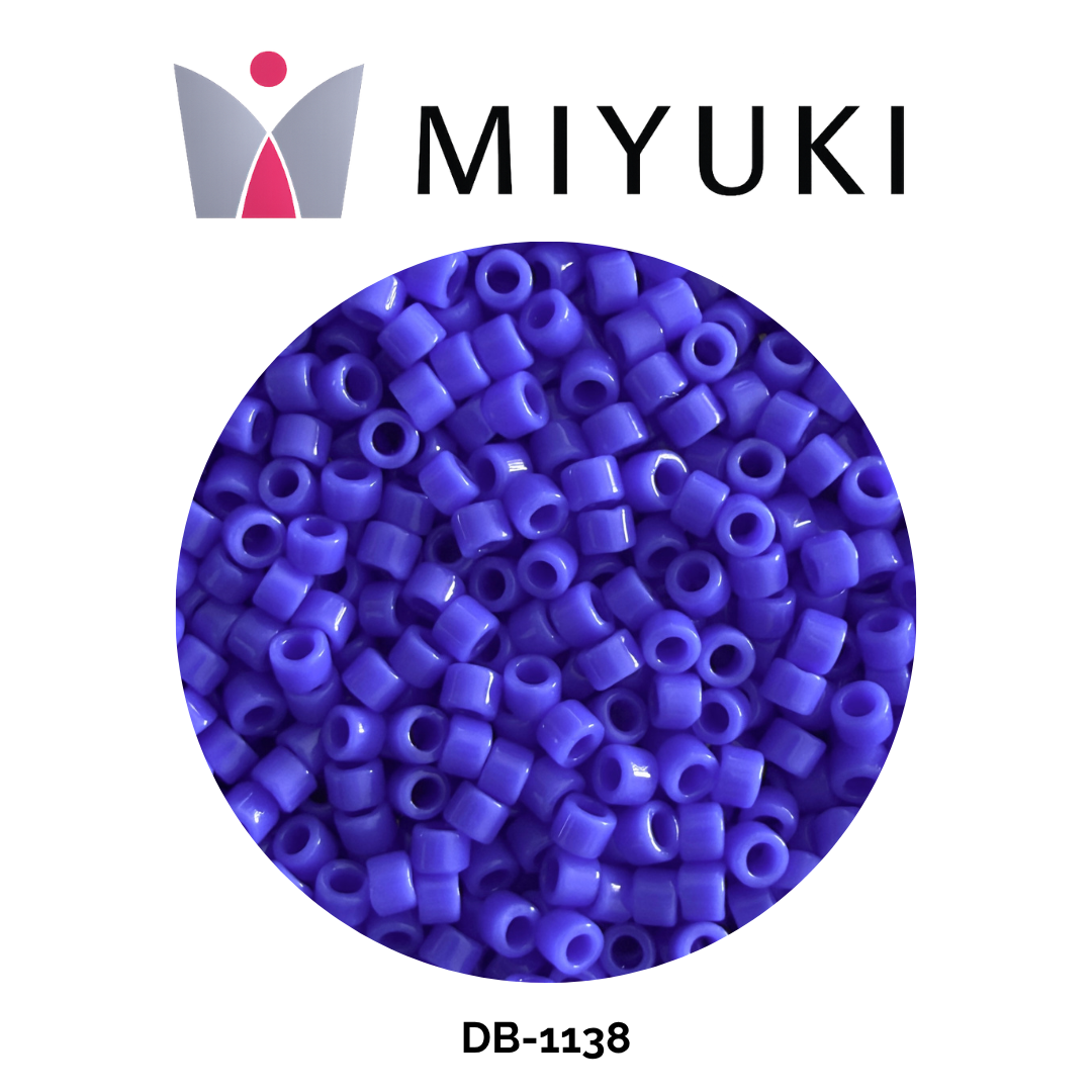 Miyuki Delica 11/0 DB1138 Opaque Cyan Blue 5g
