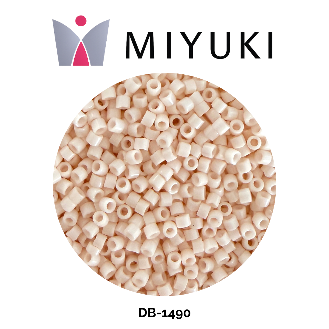 Miyuki Delica 11/0 DB1490 Opaque Bisque White 5g