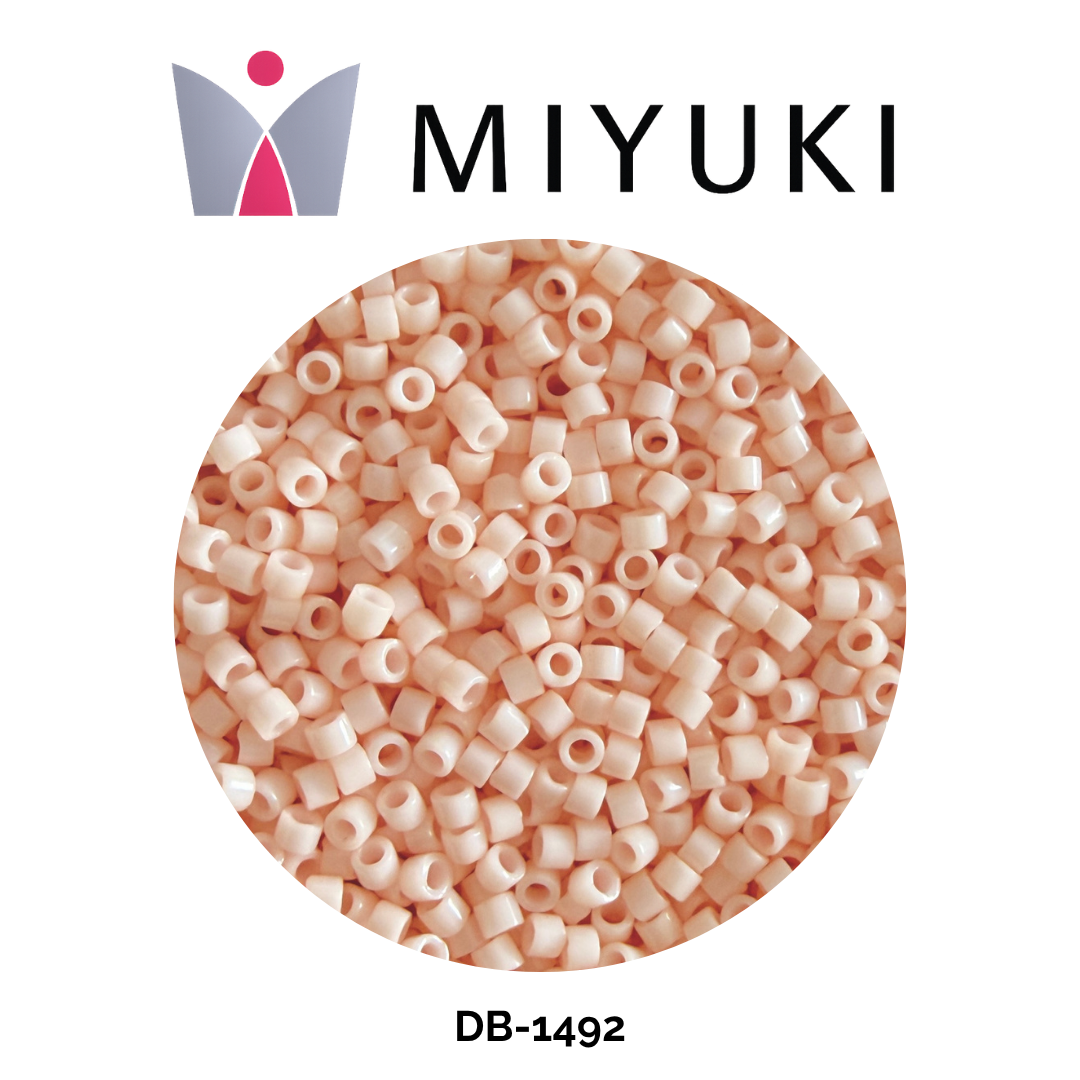 Miyuki Delica 11/0 DB1492 Opaque Light Peach 5g