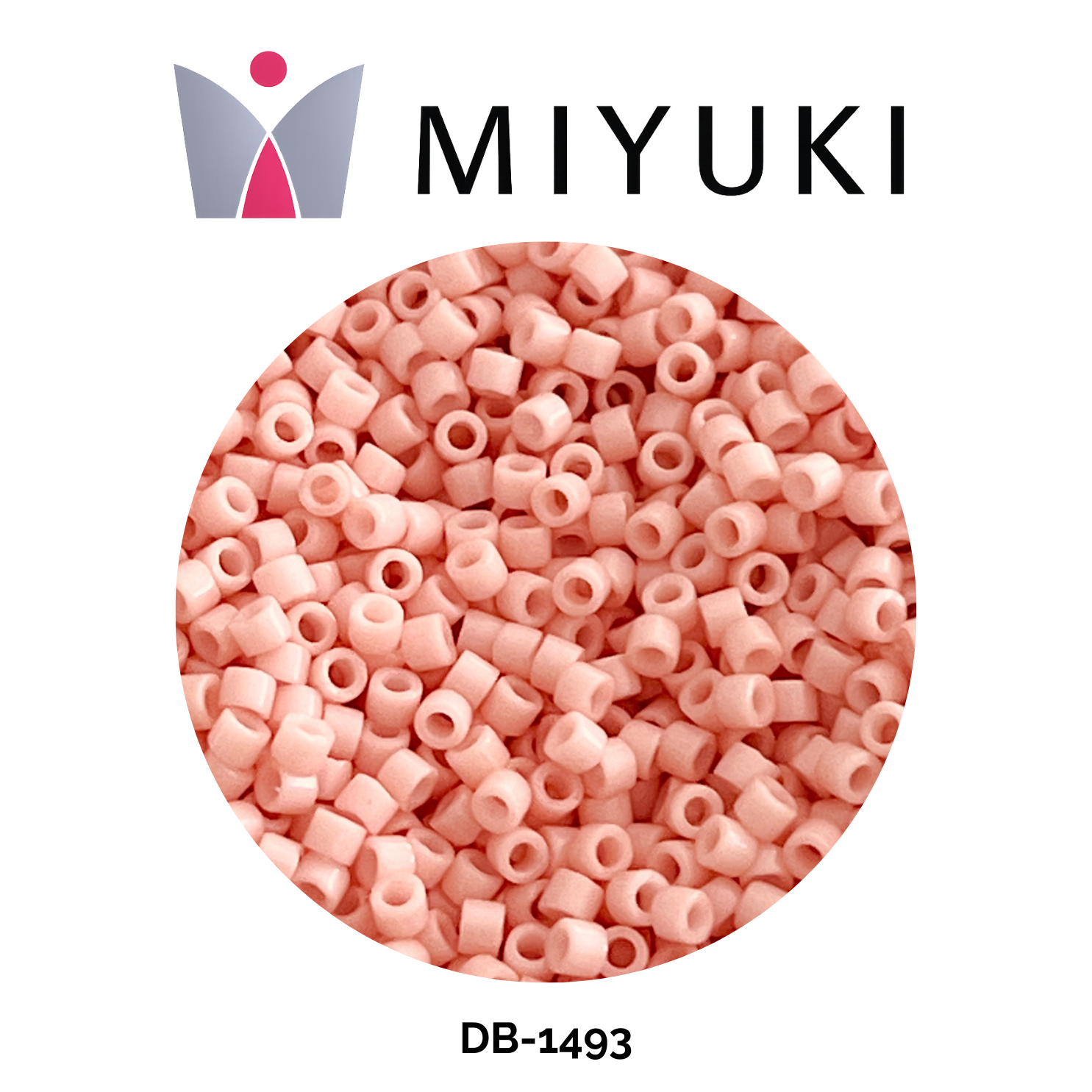 Miyuki Delica 11/0 DB1493 Opaque Light Salmon 5g