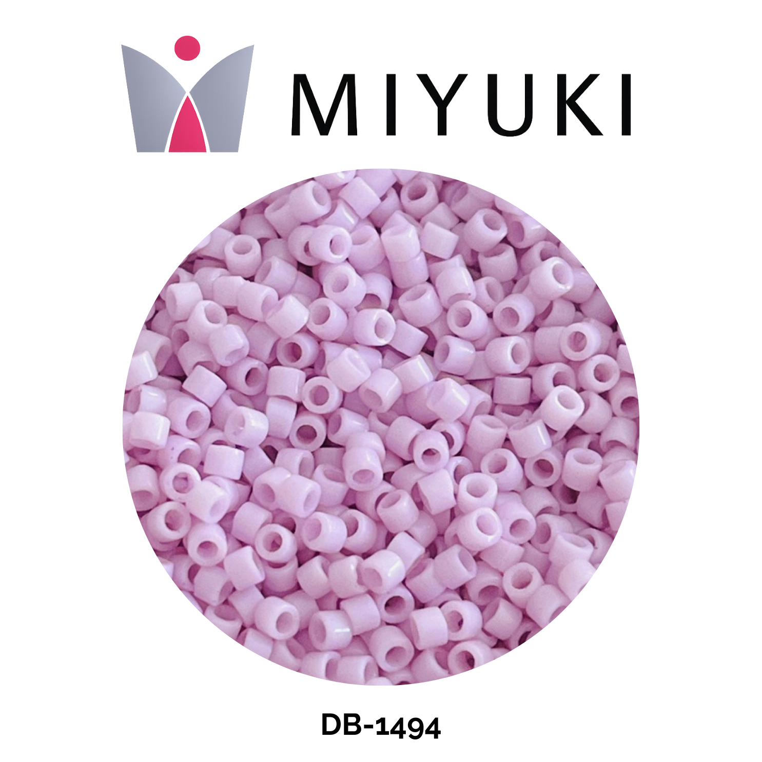 Miyuki Delica 11/0 DB1494 Opaque Pale Pink 5g