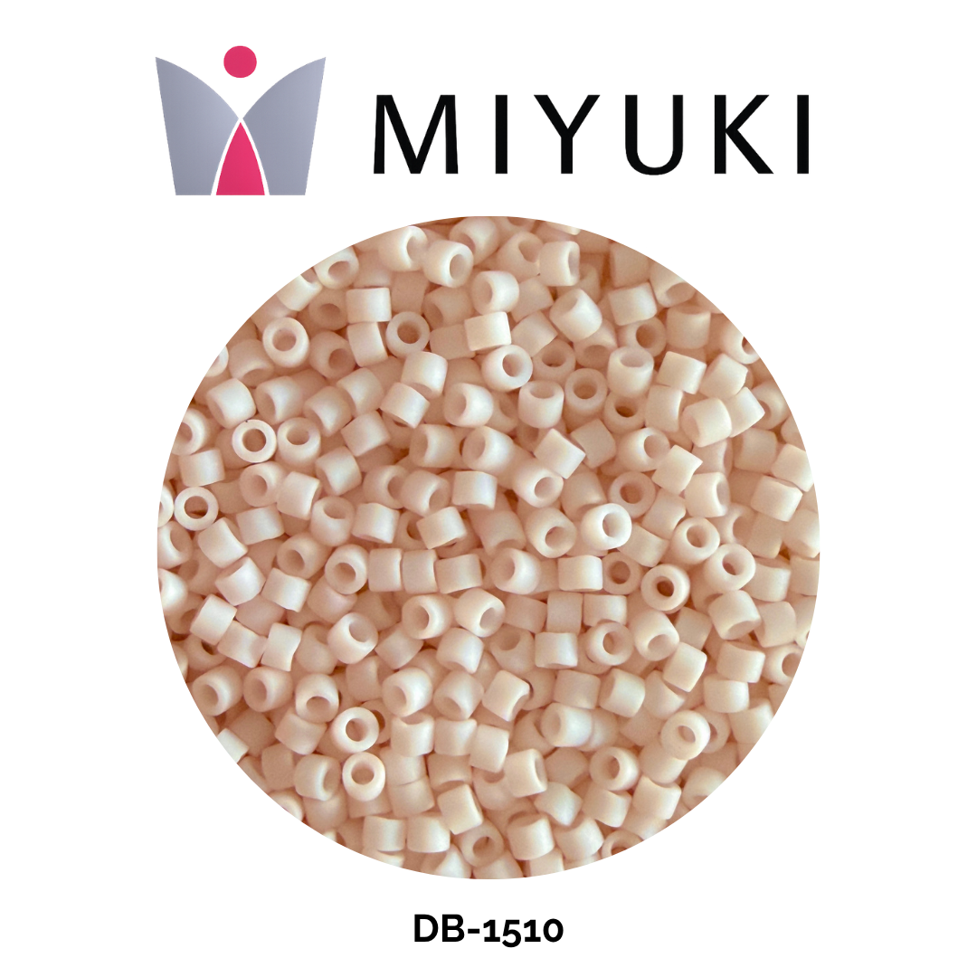 Miyuki Delica 11/0 DB1510 Opaque Matte Bisque White 5g